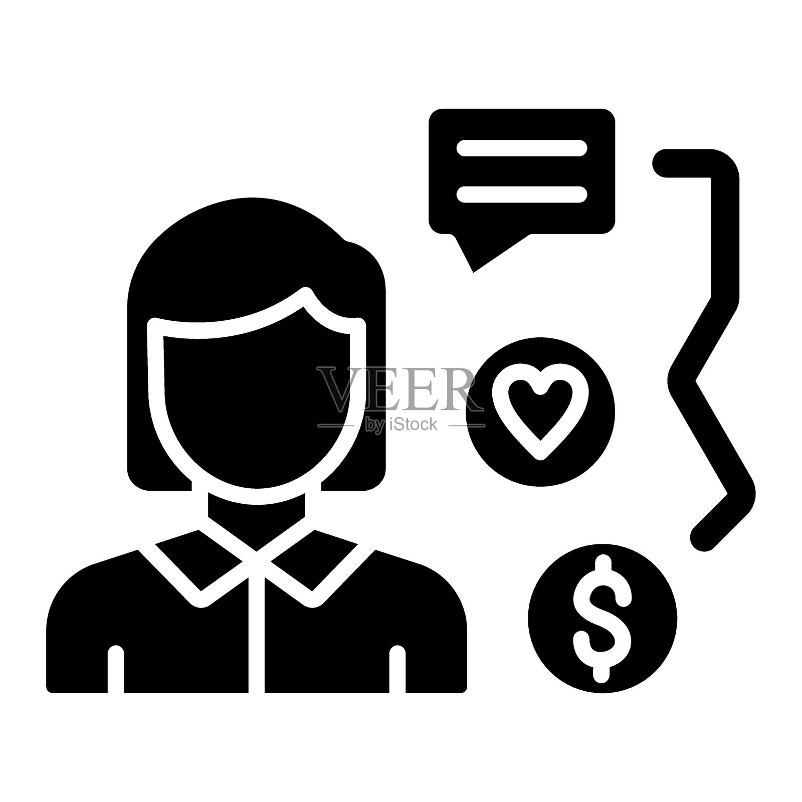 班特图标风格插画图片素材