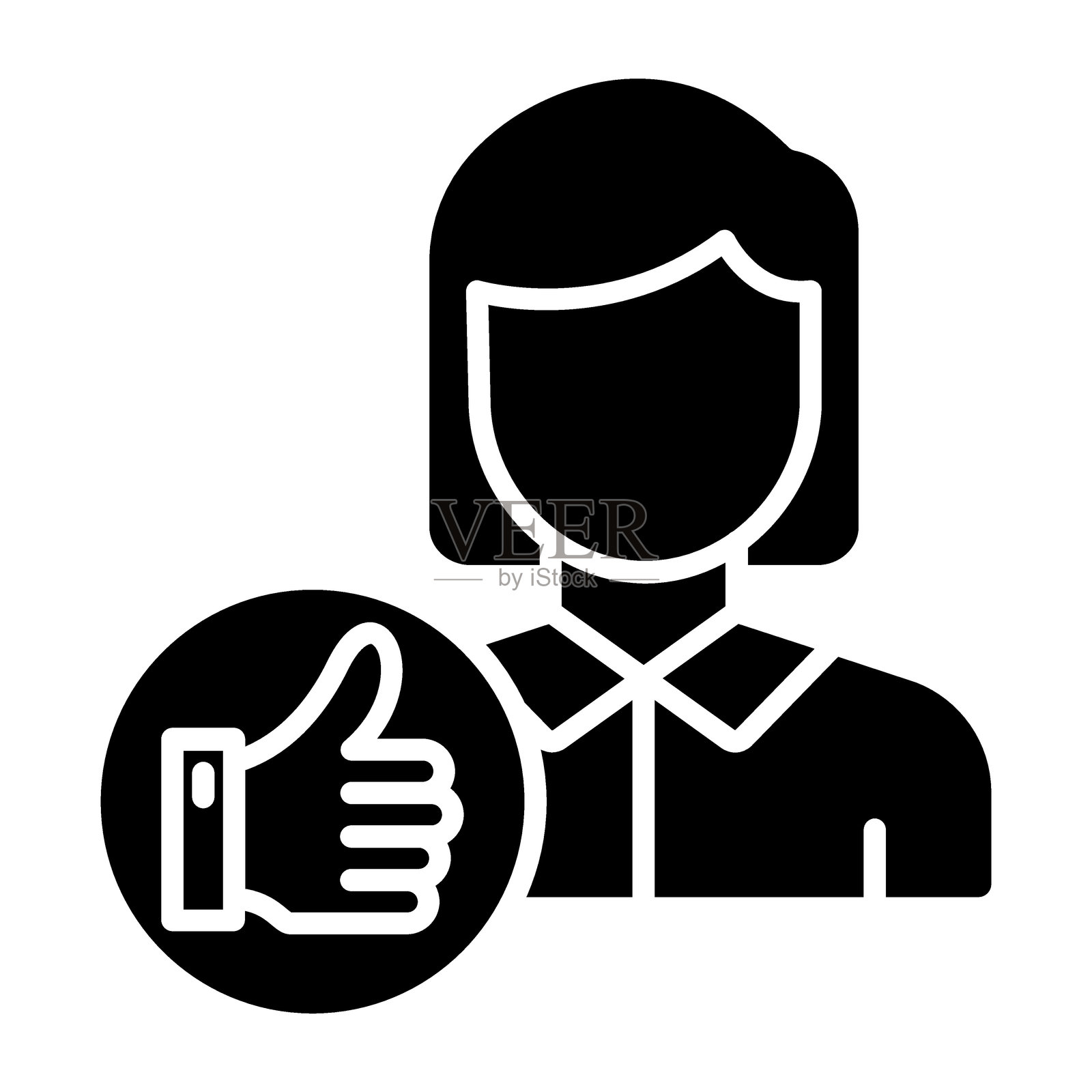 可信度图标风格插画图片素材