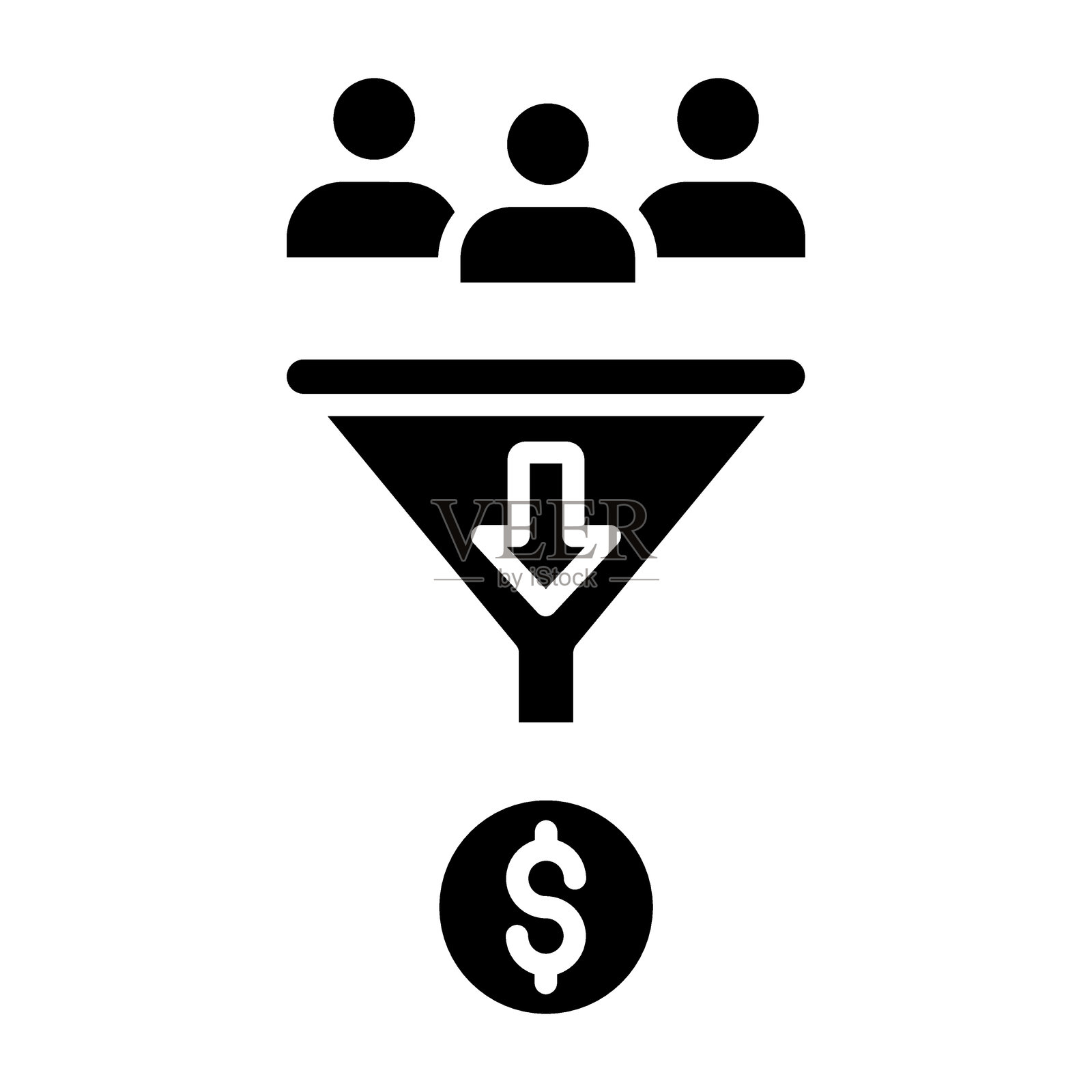 潜在客户生成图标风格插画图片素材