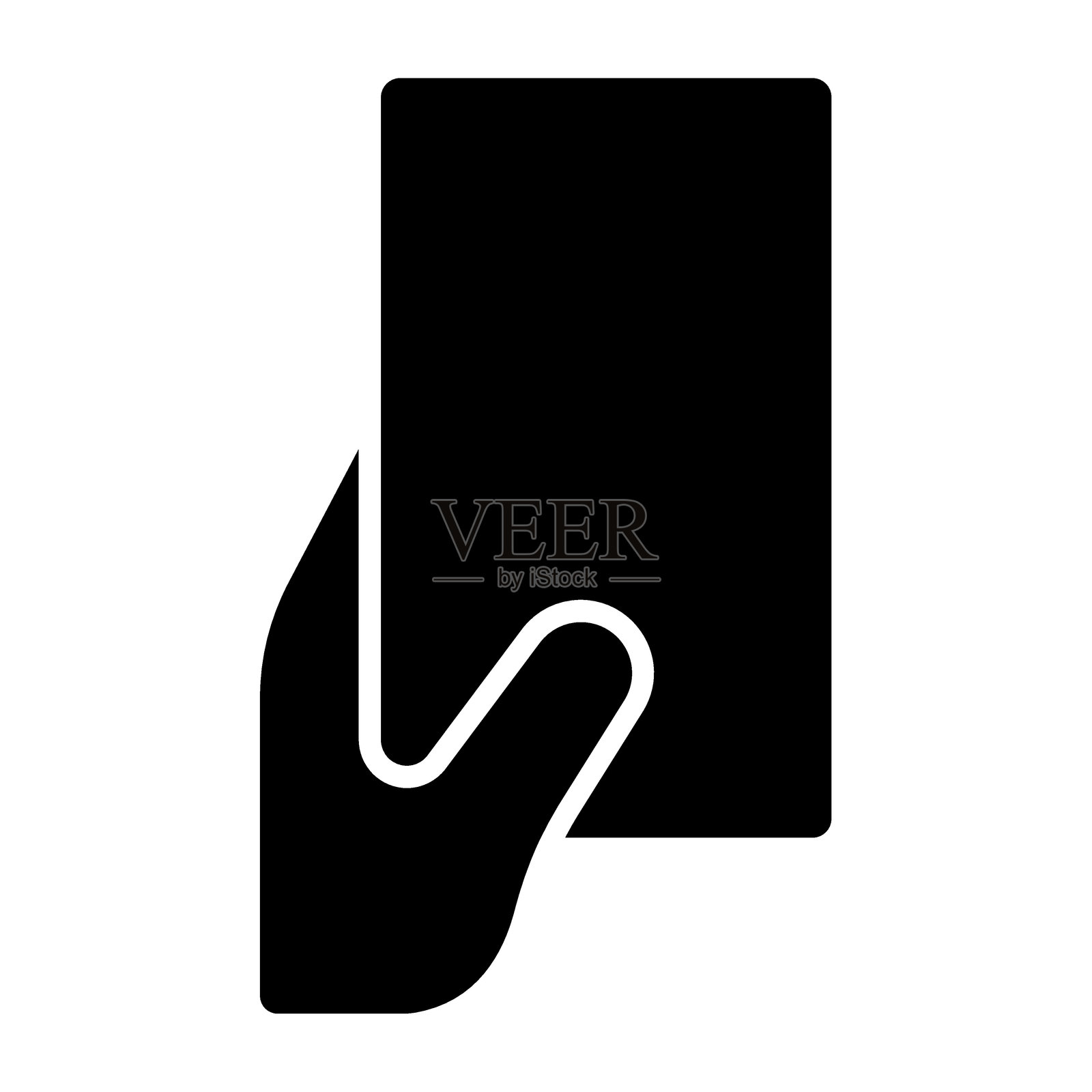 黄牌图标风格插画图片素材