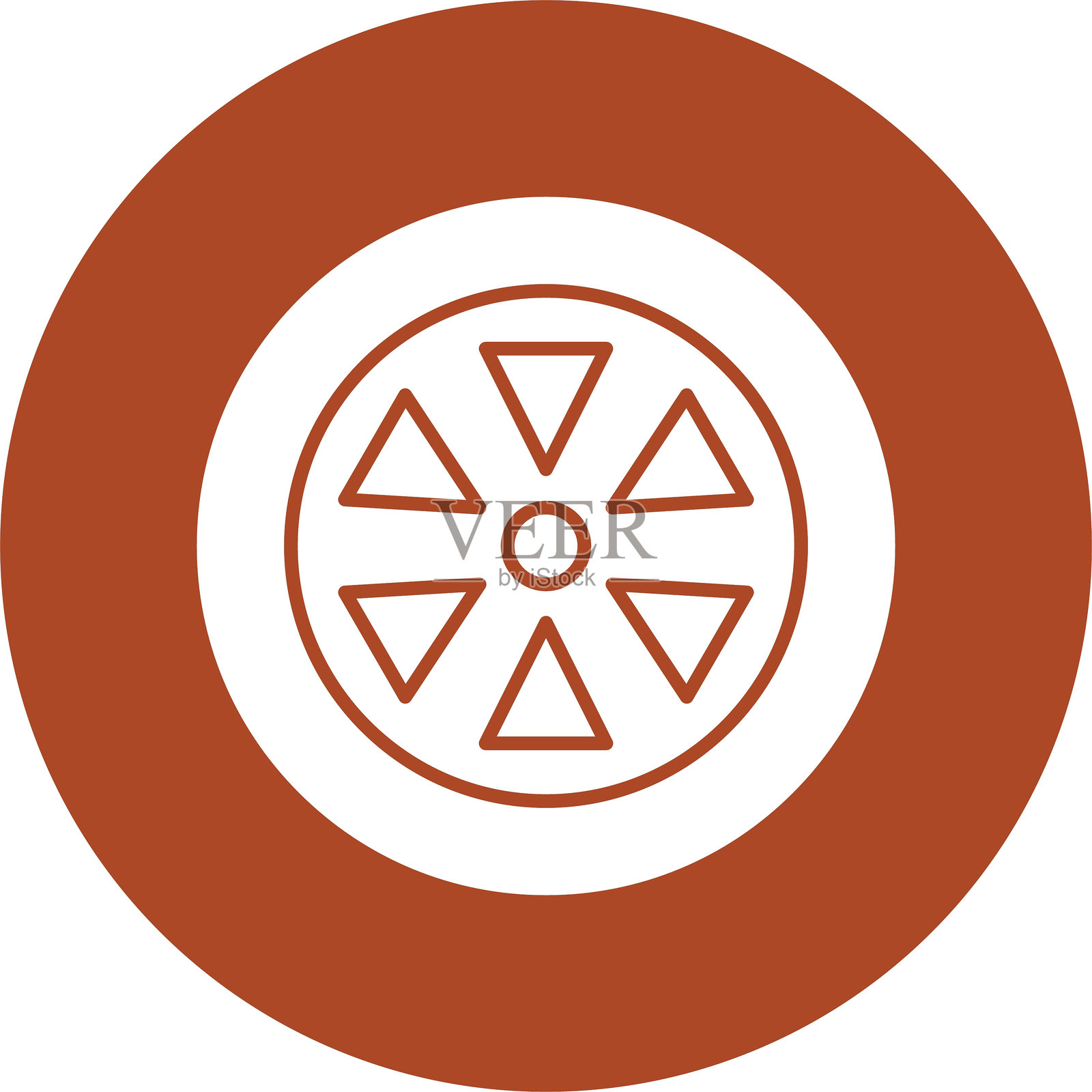 轮子符号圆形图标插画图片素材