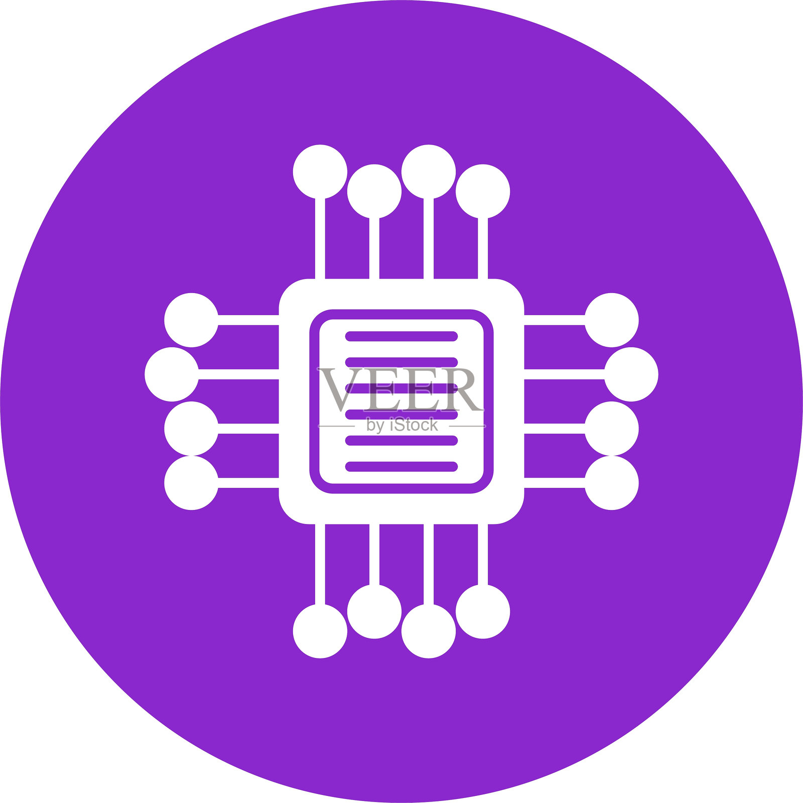 计算机芯片插画图片素材