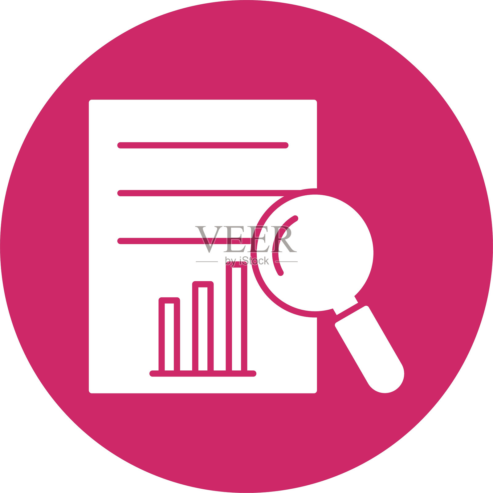 预测分析图标圆形图案插画图片素材