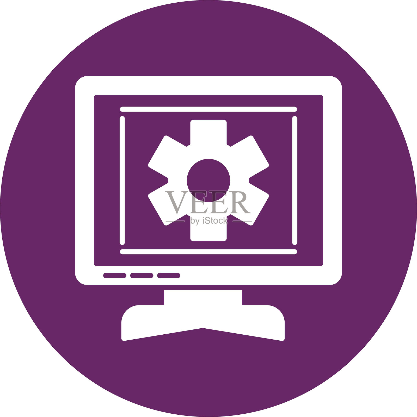 处理图形圆圈图标插画图片素材