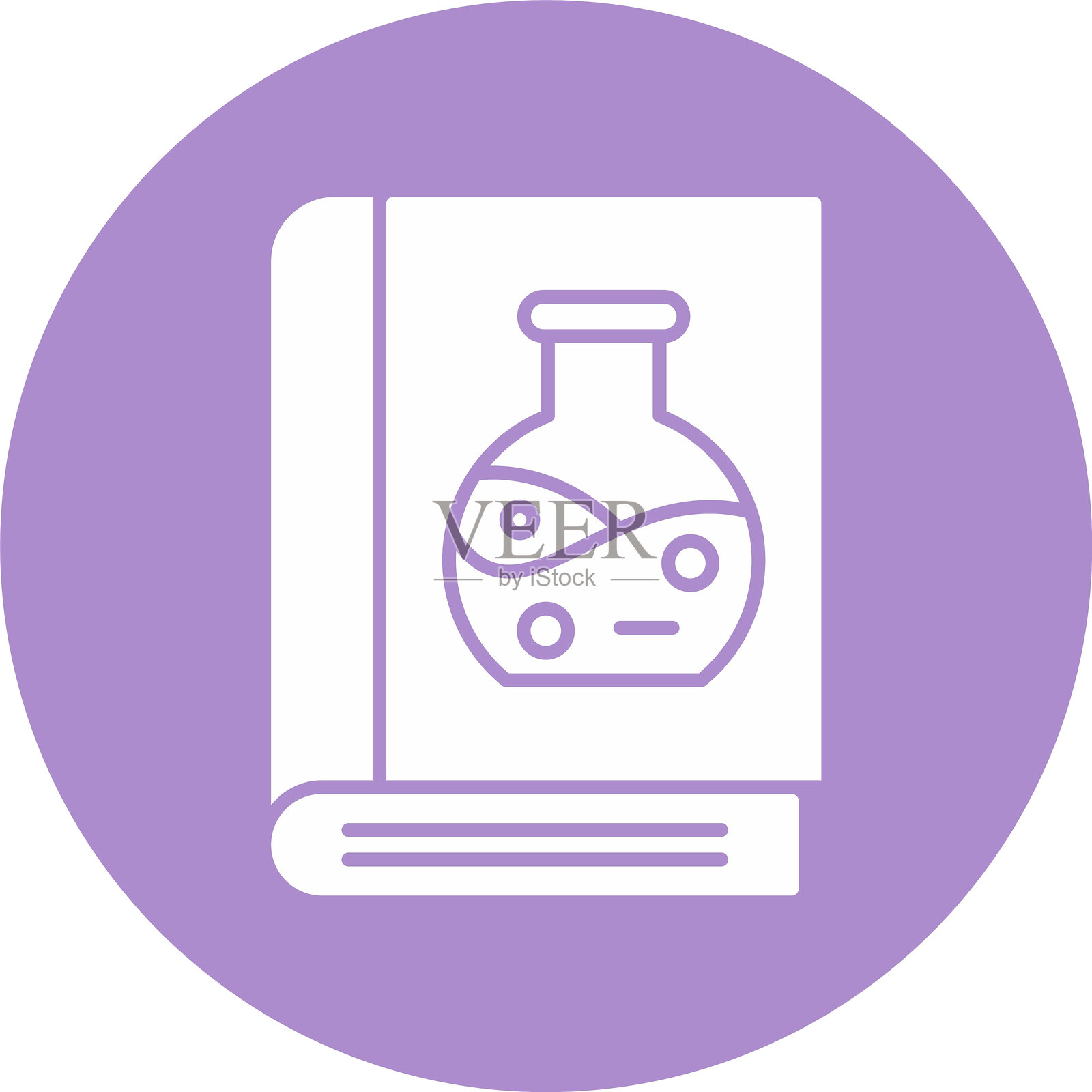 书本图标圆形设计插画图片素材