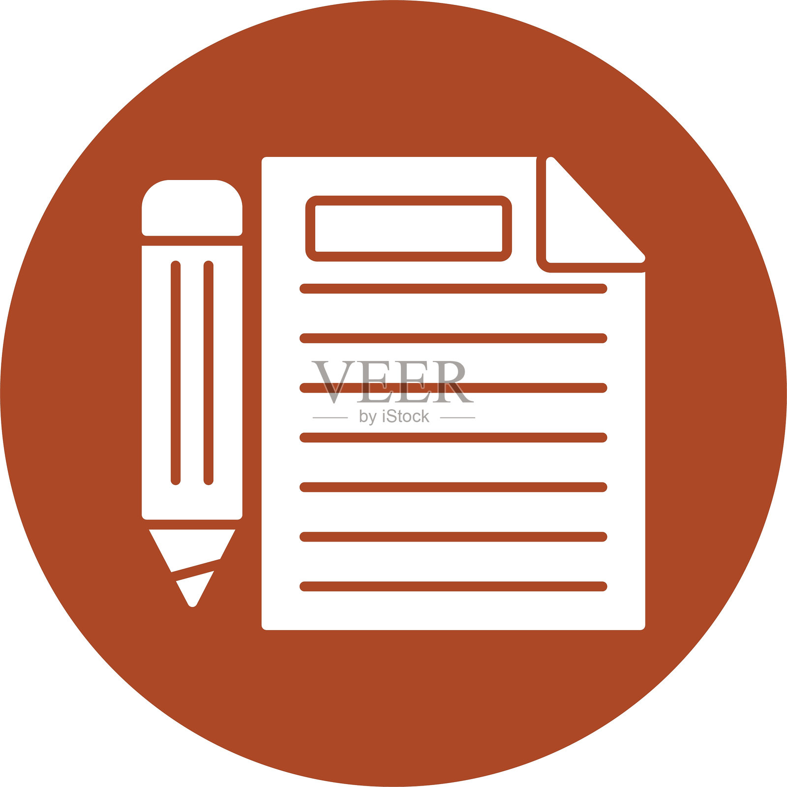 纸质图形圆形图标插画图片素材