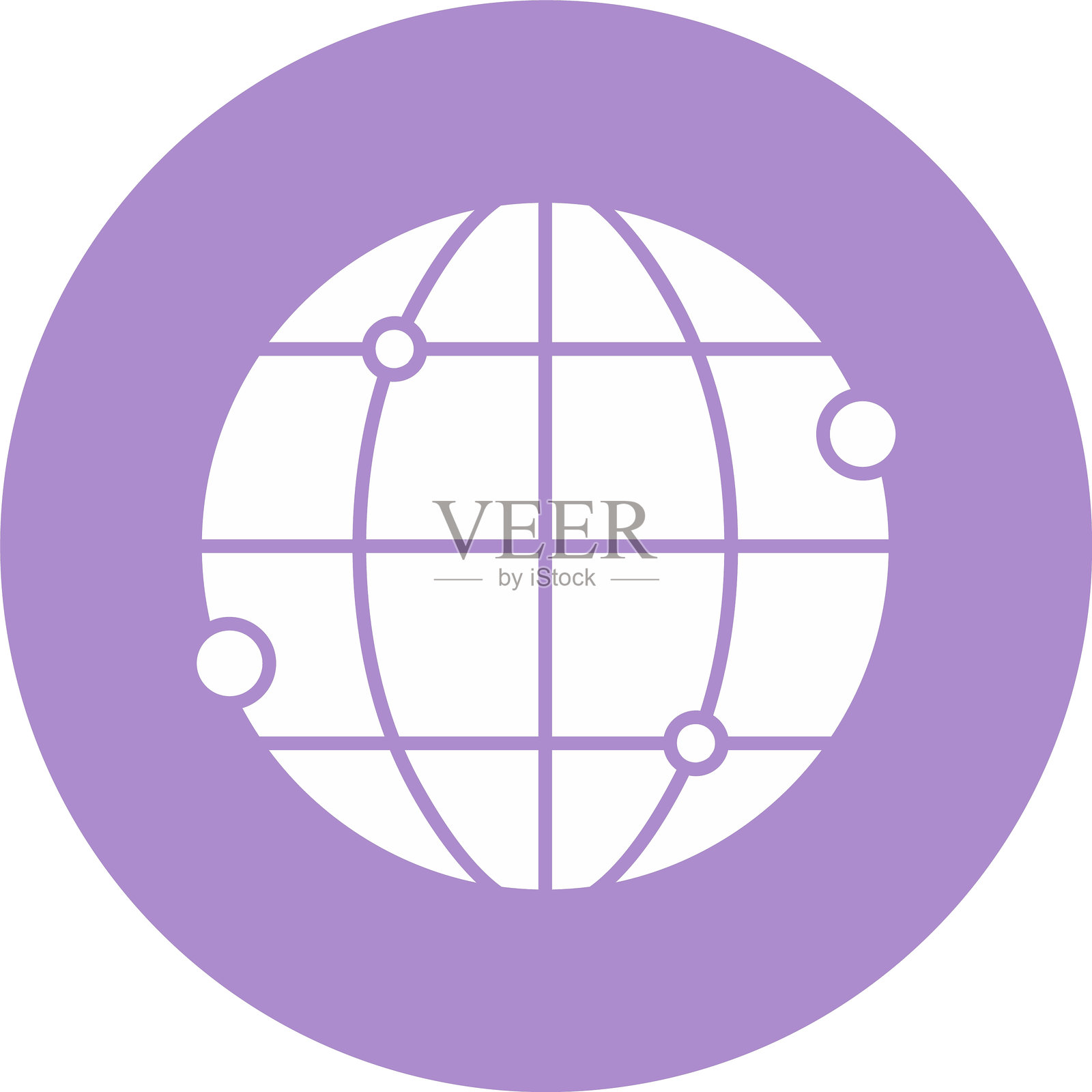 世界符号圆形图标插画图片素材