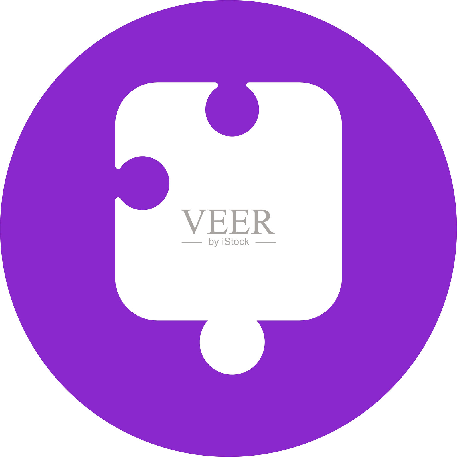 拼图图形圆形图标插画图片素材