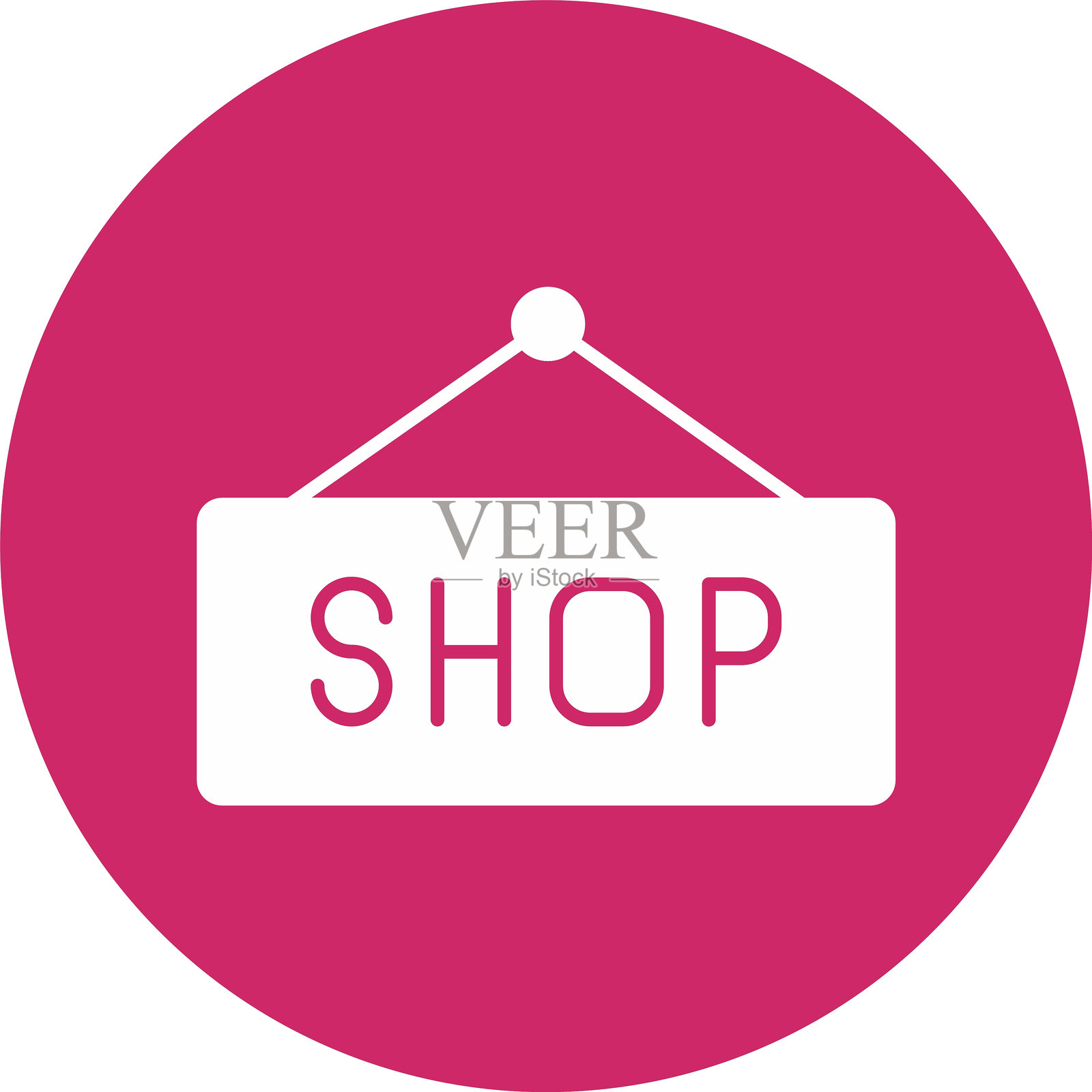 商店标志图形圆形图标插画图片素材