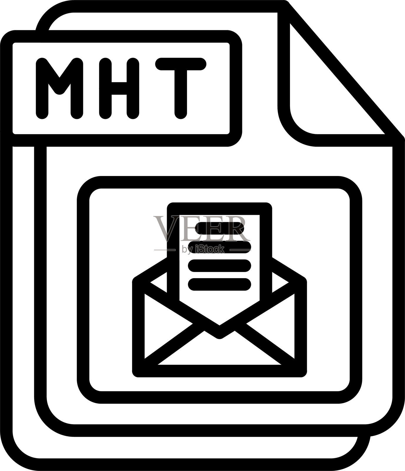 MHT线条图标插画图片素材