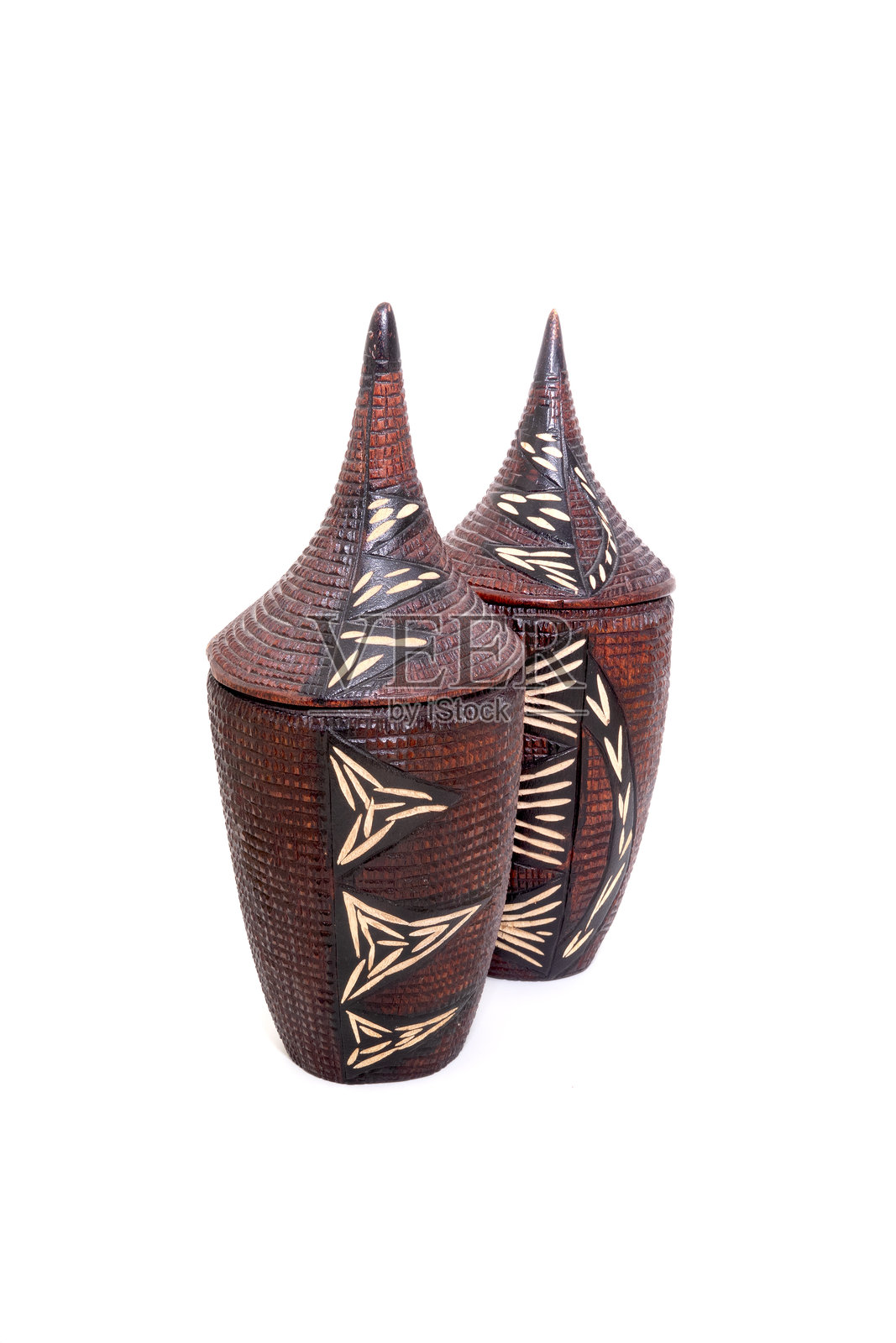 非洲木制容器照片摄影图片
