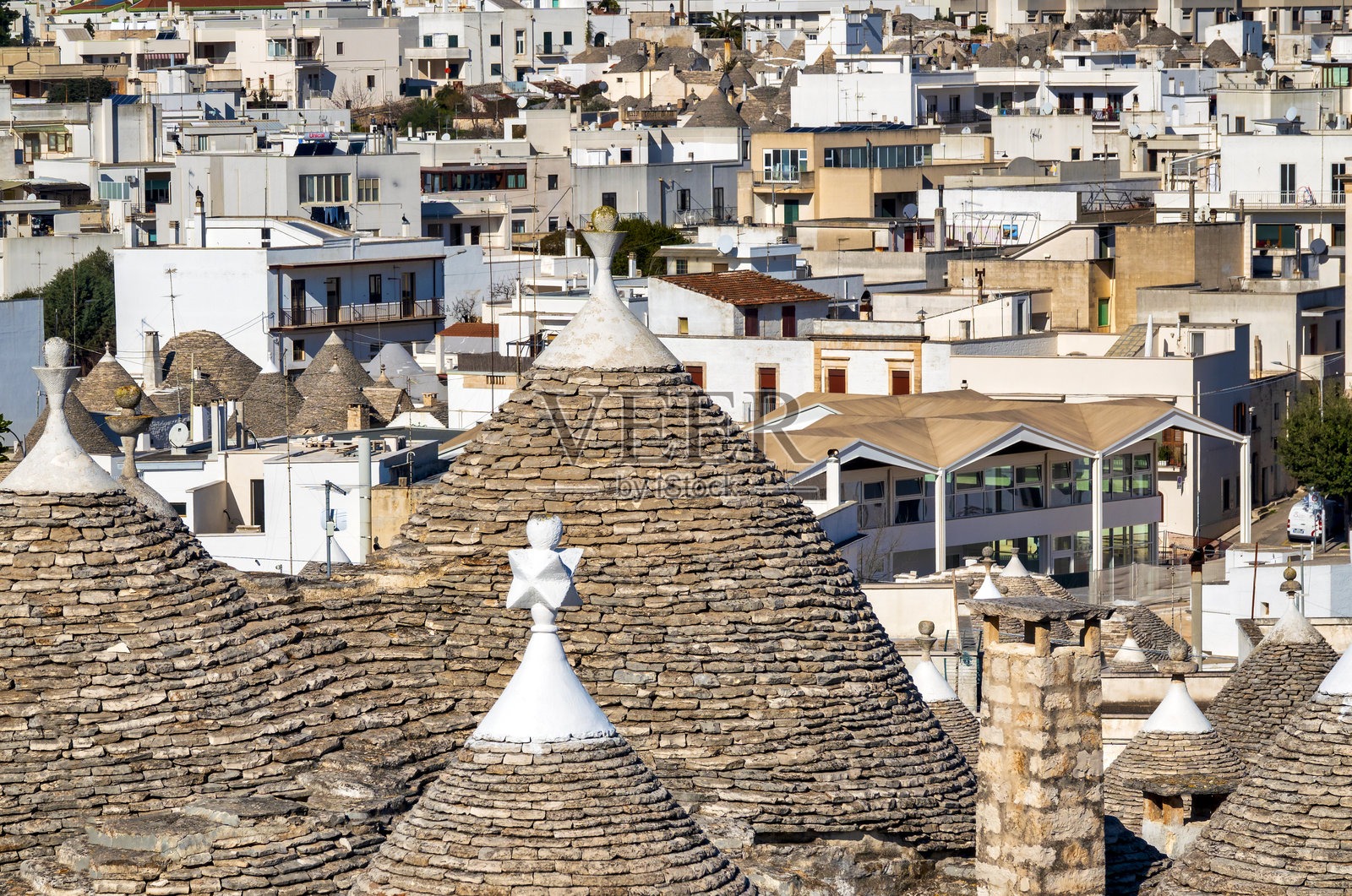 阿尔贝罗贝洛的屋顶景观照片摄影图片