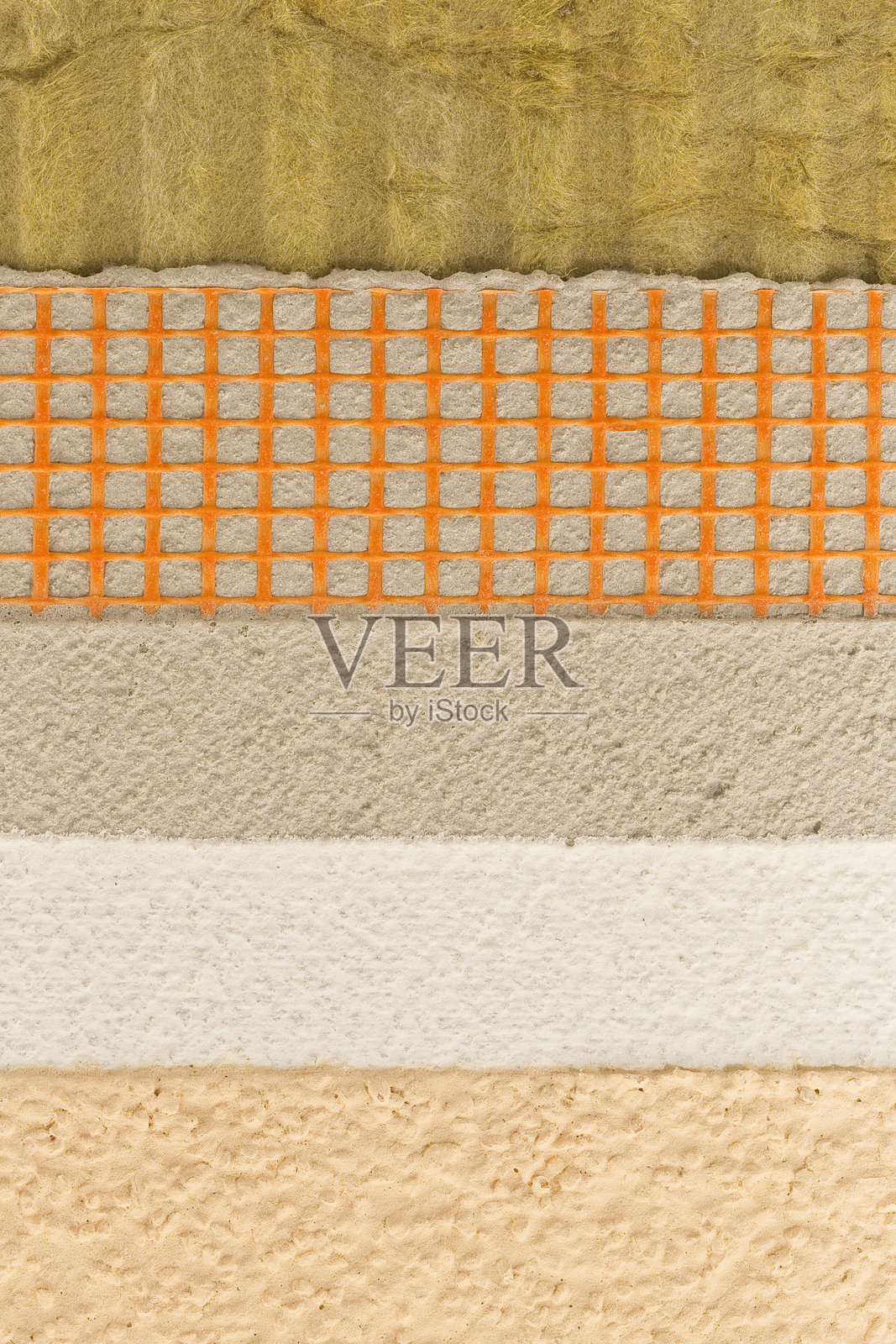 外部保温用岩棉板 - 各层应用阶段示例照片摄影图片