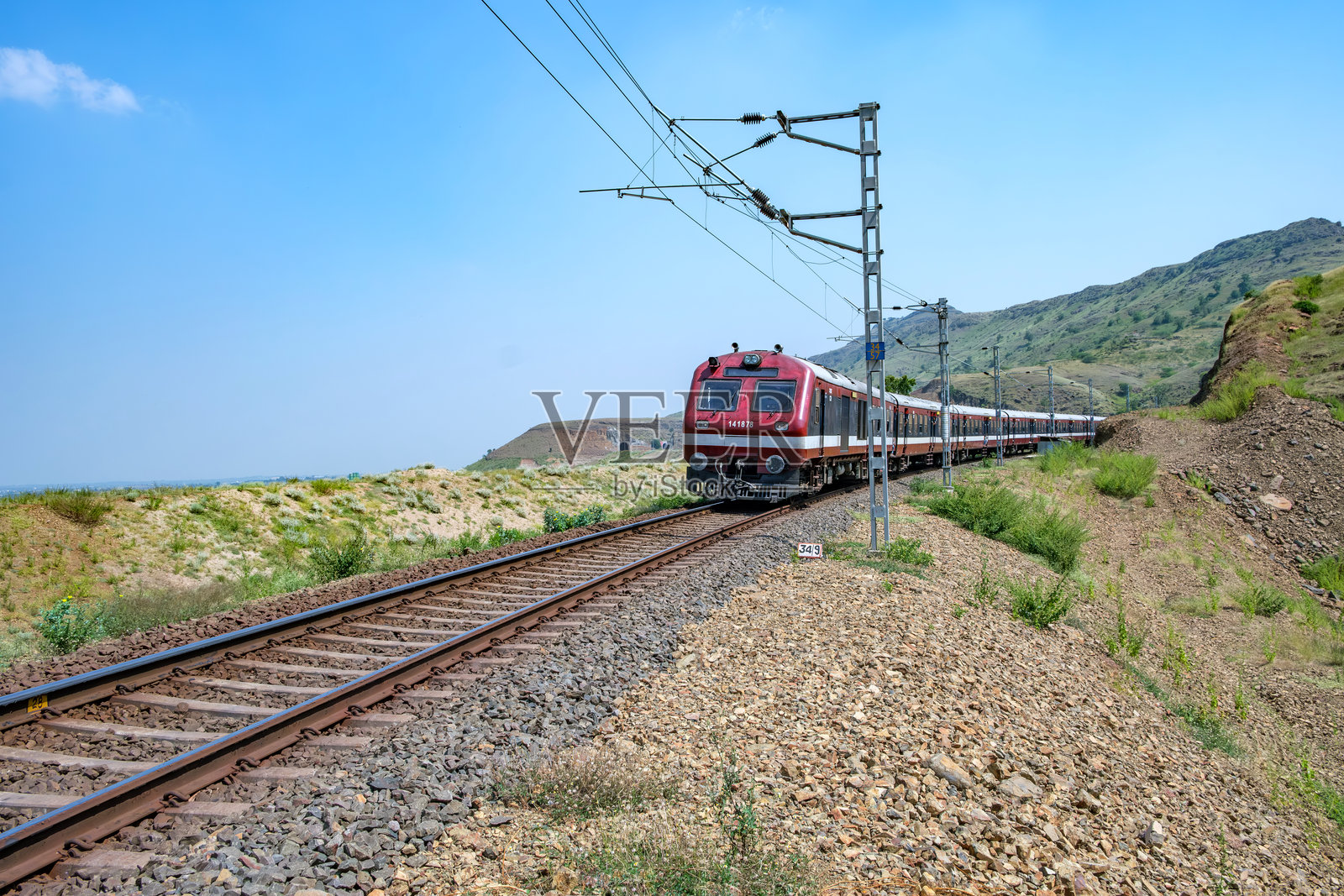 印度通勤列车照片摄影图片