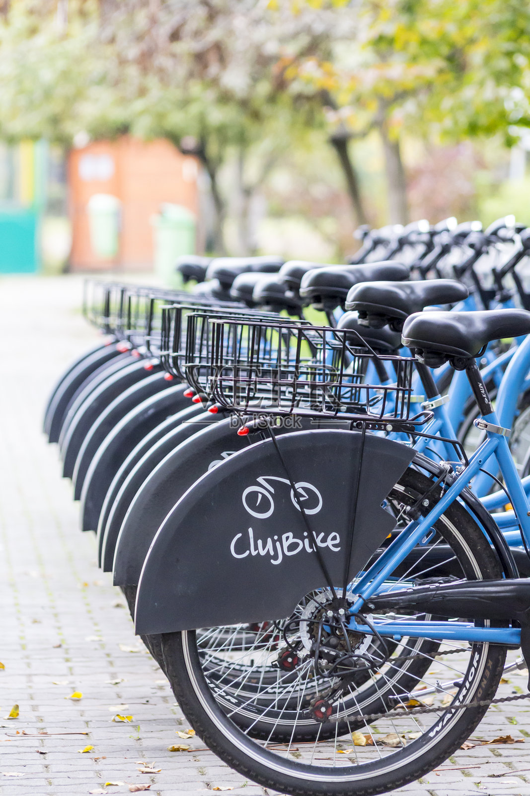 克卢日自行车共享照片摄影图片