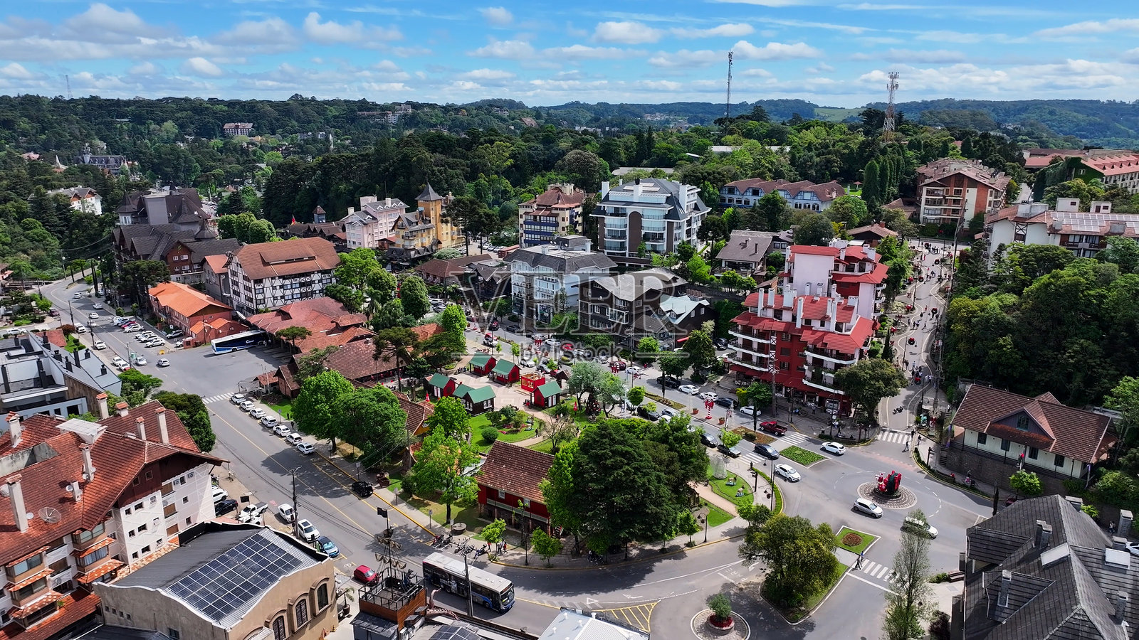 巴西南大河州格拉马多的天际线照片摄影图片