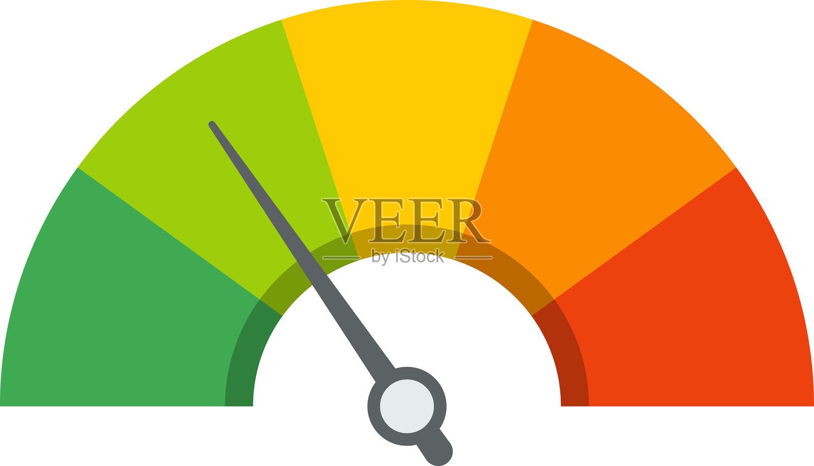 仪表盘彩色速度计图标集。独立的转速表图标。性能指示器标志。汽车速度。快速互联网速度标志。速度计图标。带有绿色、黄色、红色指示器的3D仪表。插画图片素材