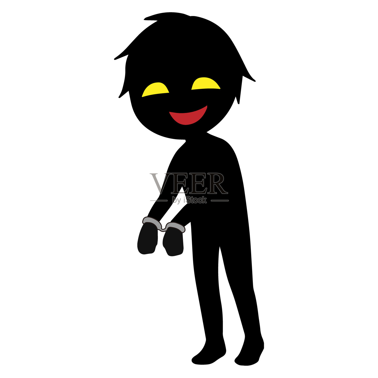 恶棍被逮捕的图像素材插画图片素材