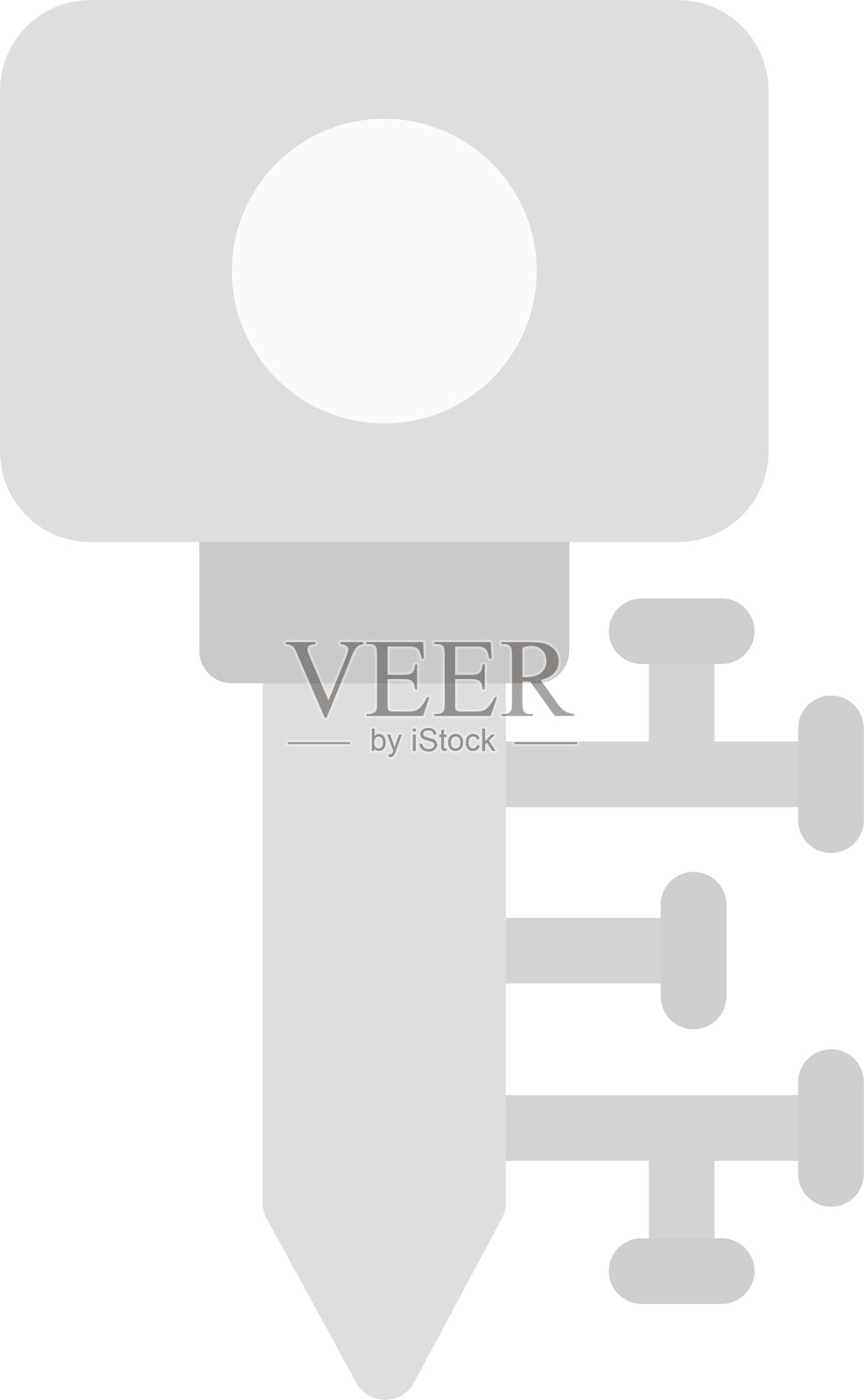 数字钥匙图标插画图片素材