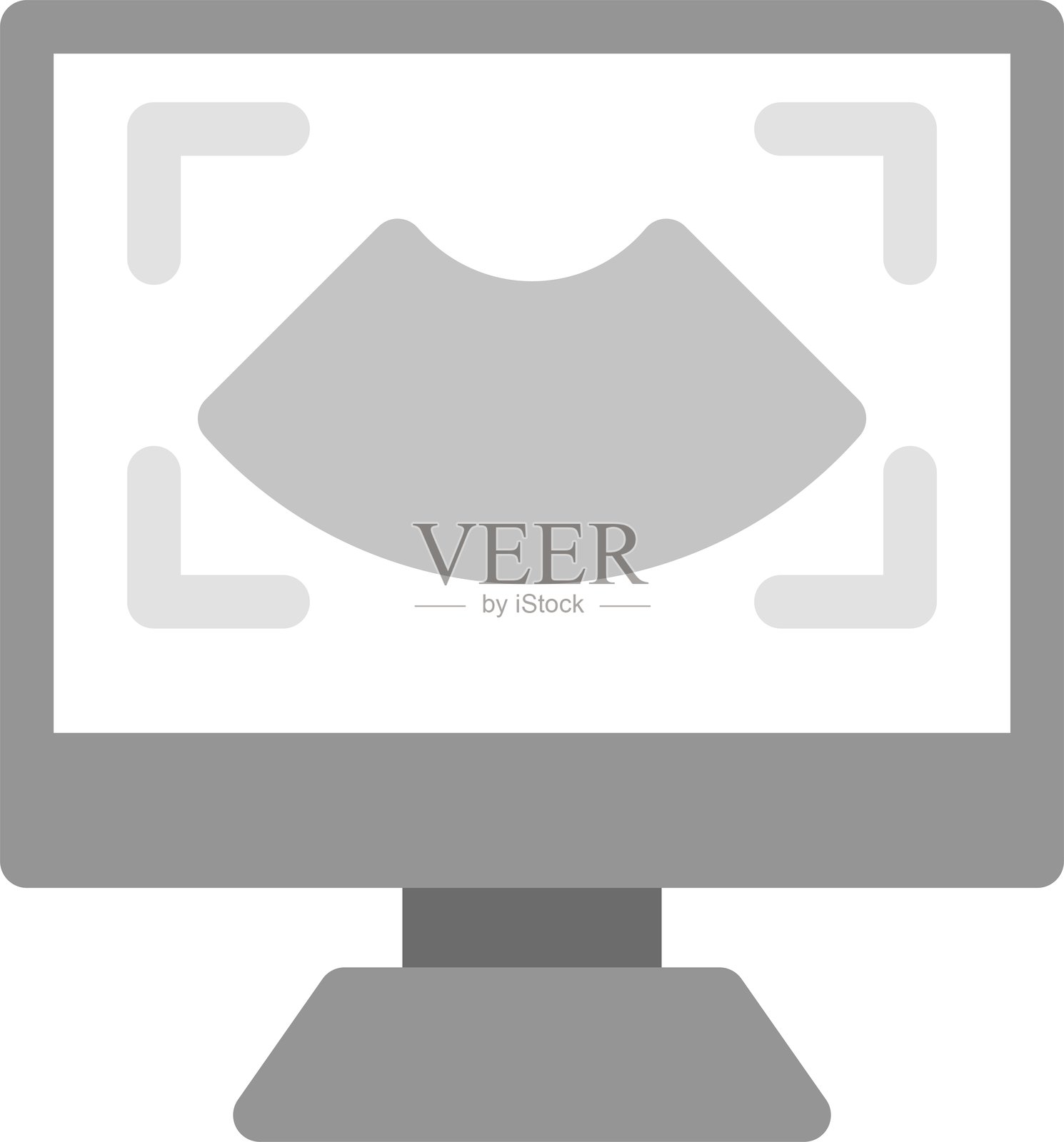 超声波图标插画图片素材