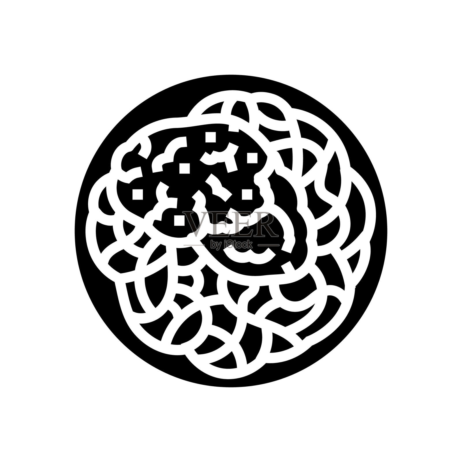 帕尔马干酪鸡肉菜肴图标矢量插图插画图片素材