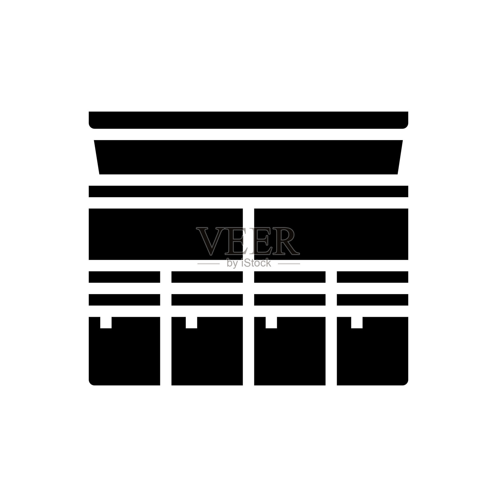 后备箱整理器配件图标矢量插图插画图片素材