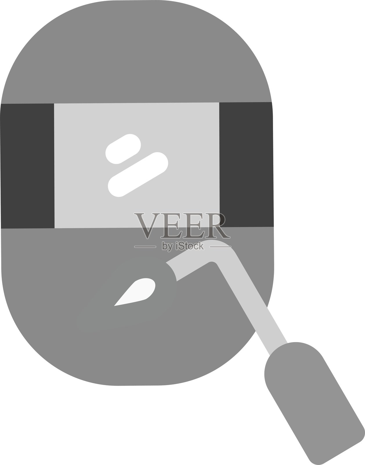 焊接面罩图标插画图片素材