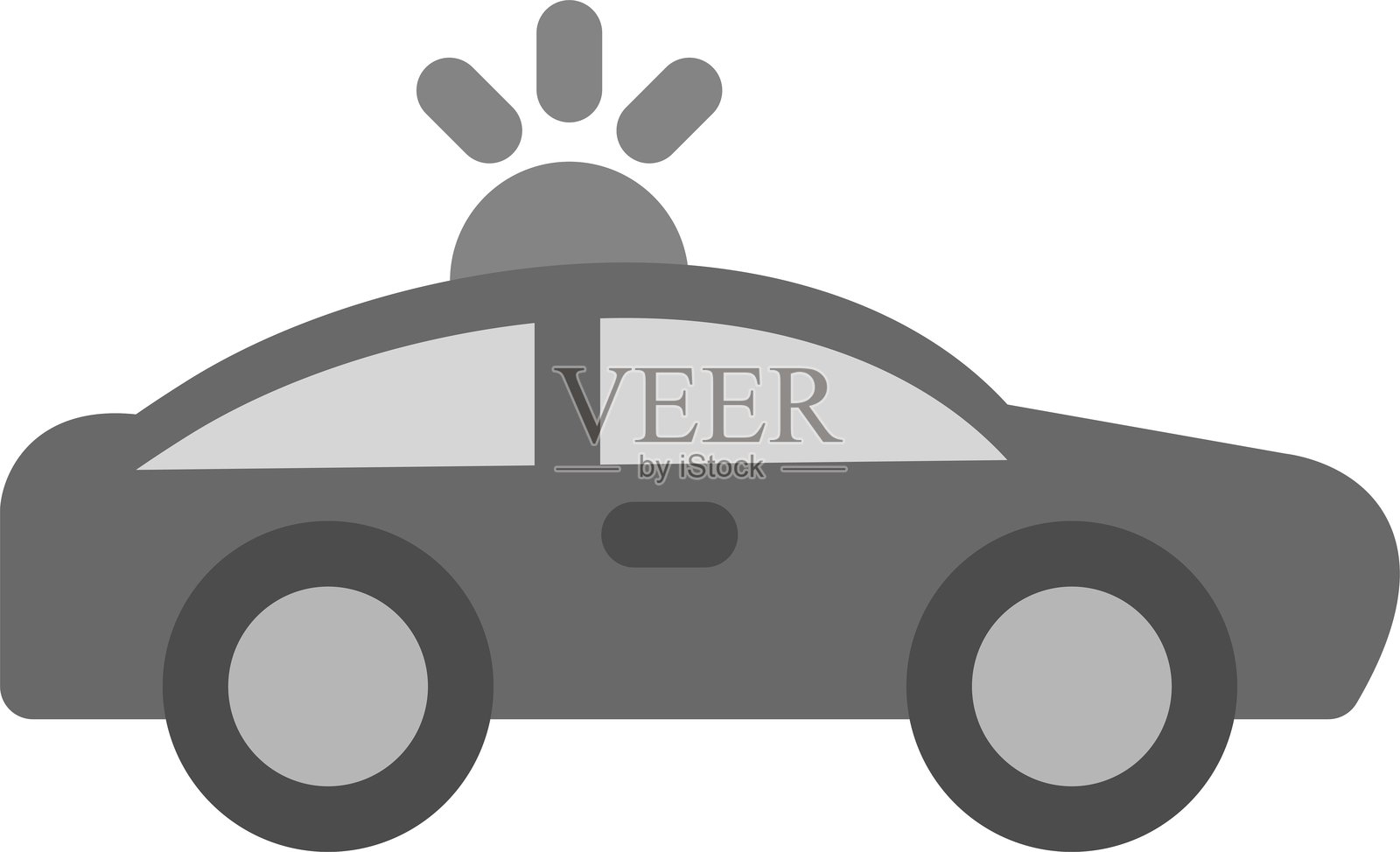 警车图标插画图片素材