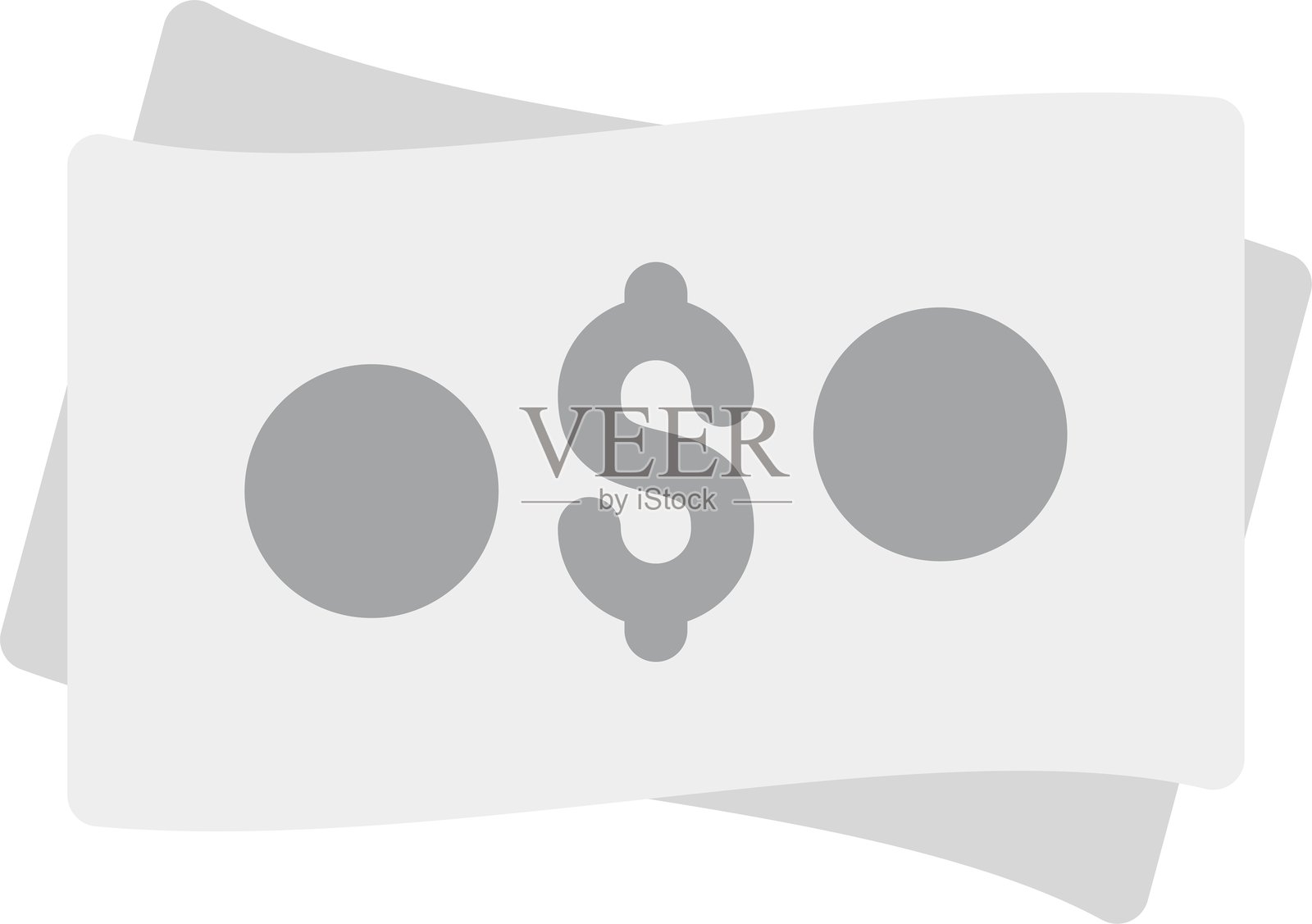 货币钞票波动图标插画图片素材