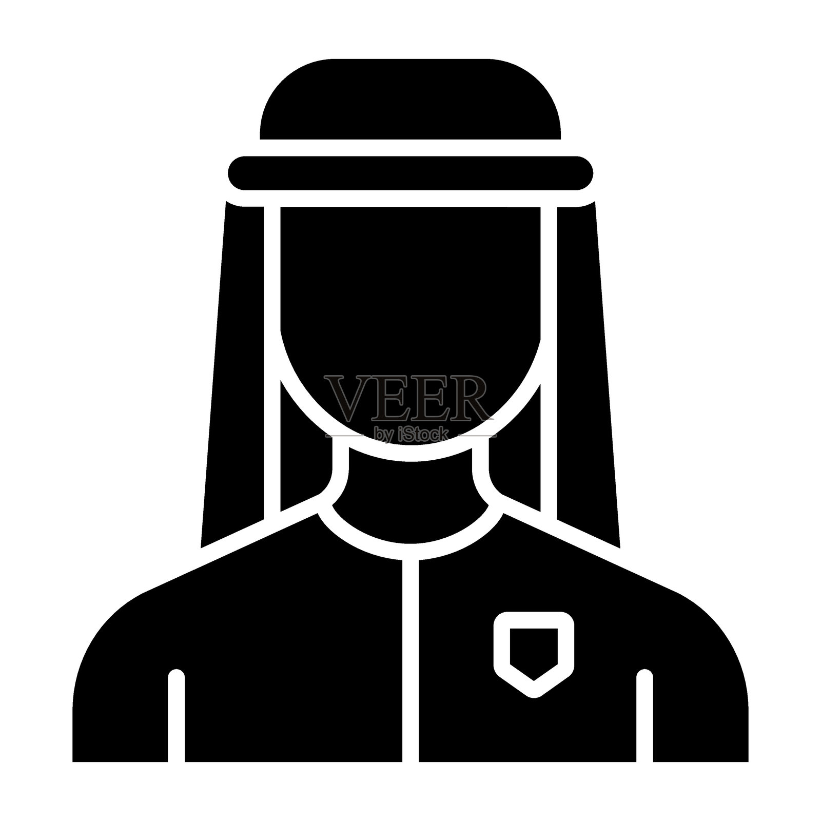 阿拉伯男性图标风格插画图片素材