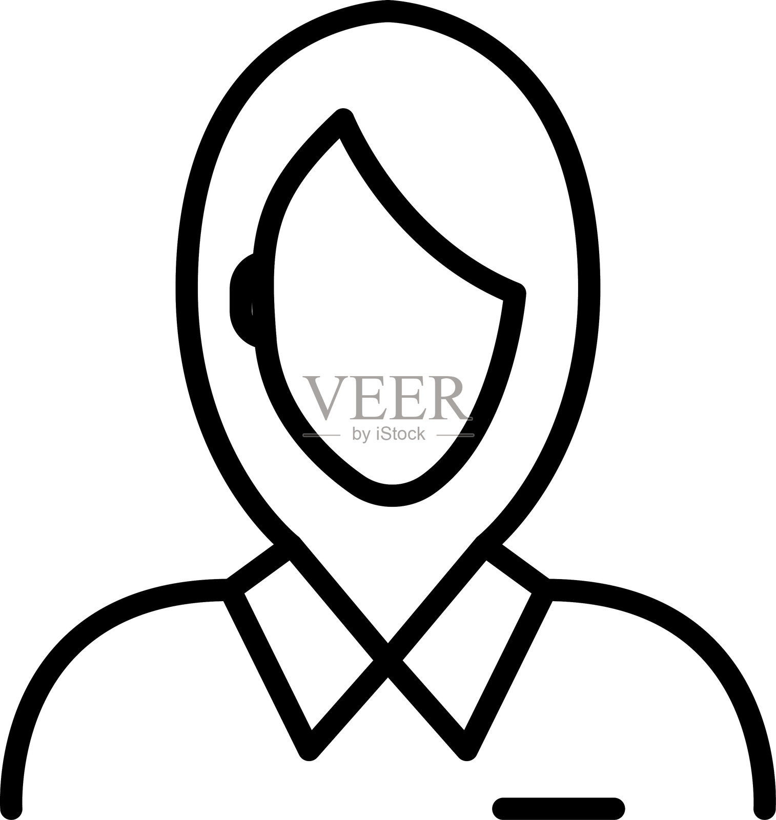 头像，商业，董事长，男性，工人，用户或总统图标。插画图片素材