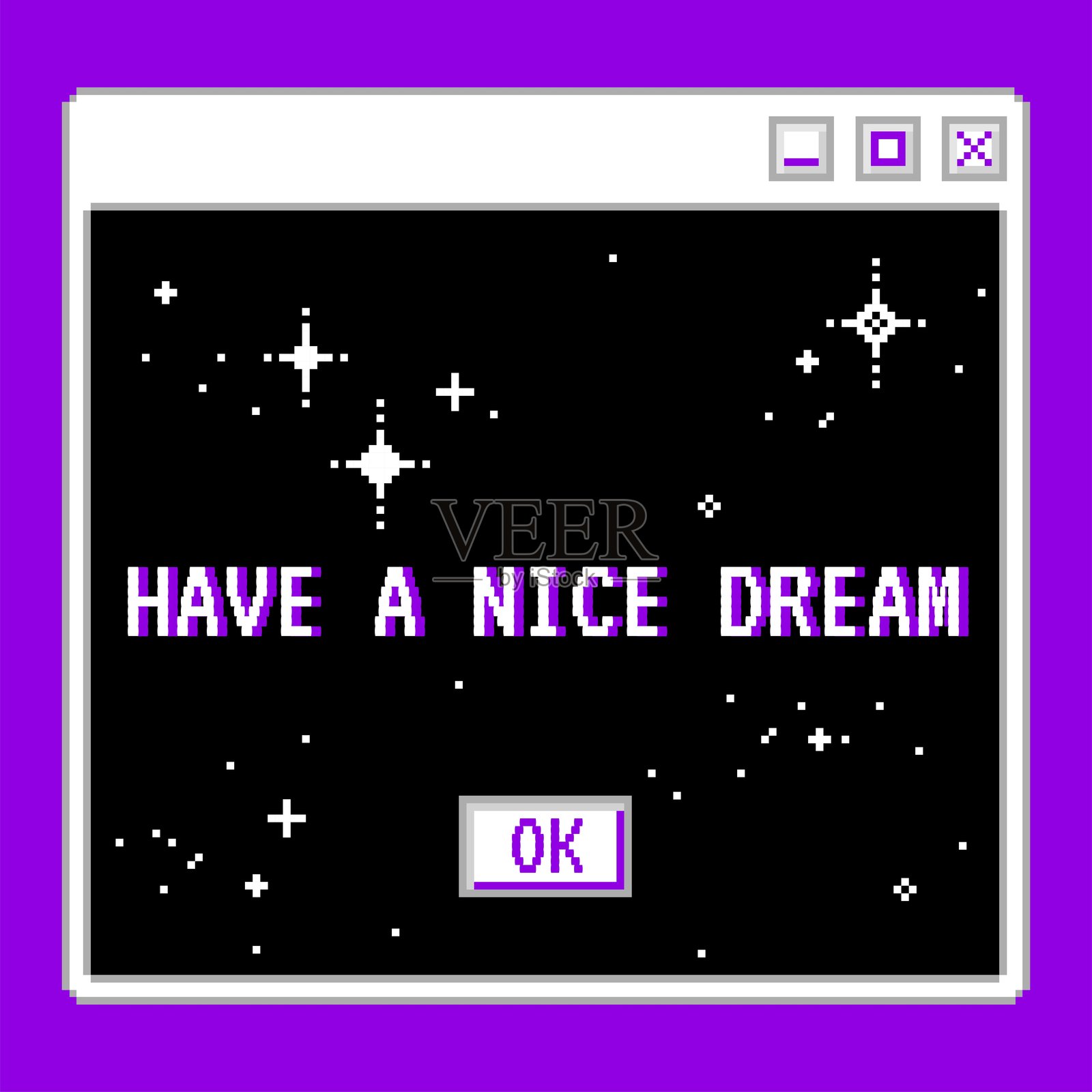 线性蒸汽波复古桌面窗口电脑贴纸。抽象的旧美学背景。插画图片素材