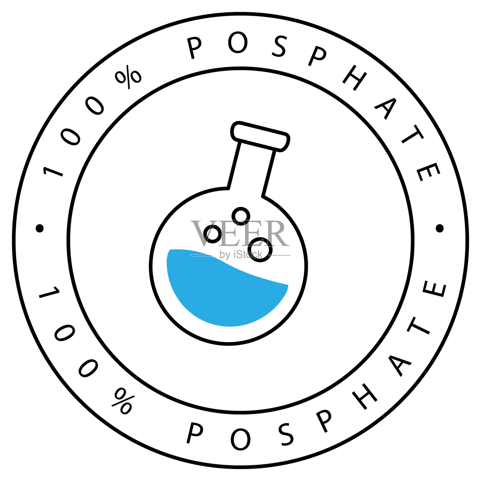 纯磷酸盐分子科学矢量图标设计插画图片素材