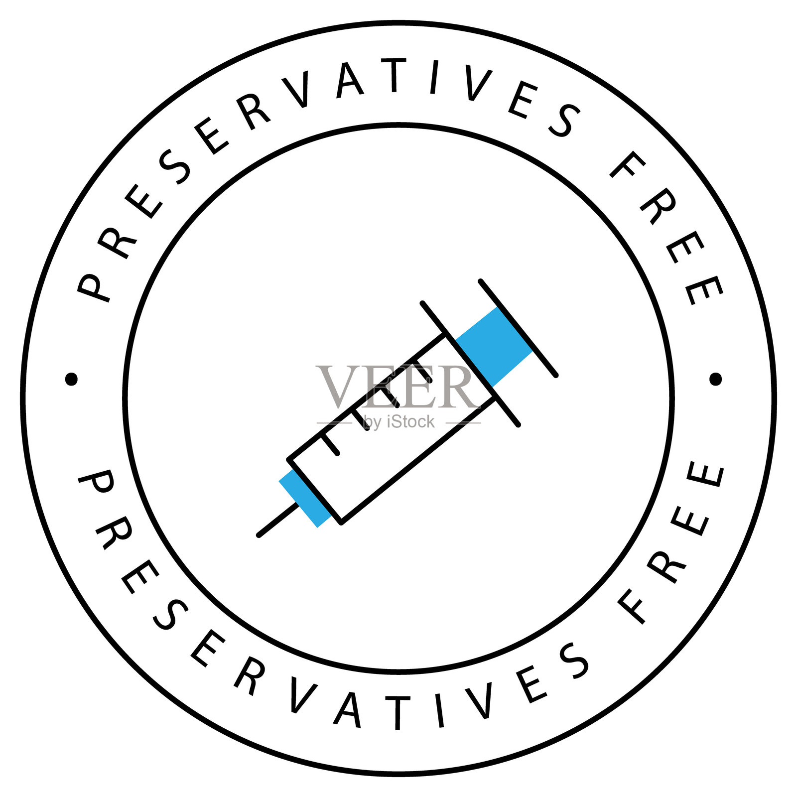 天然防腐剂无食品矢量图标设计插画图片素材