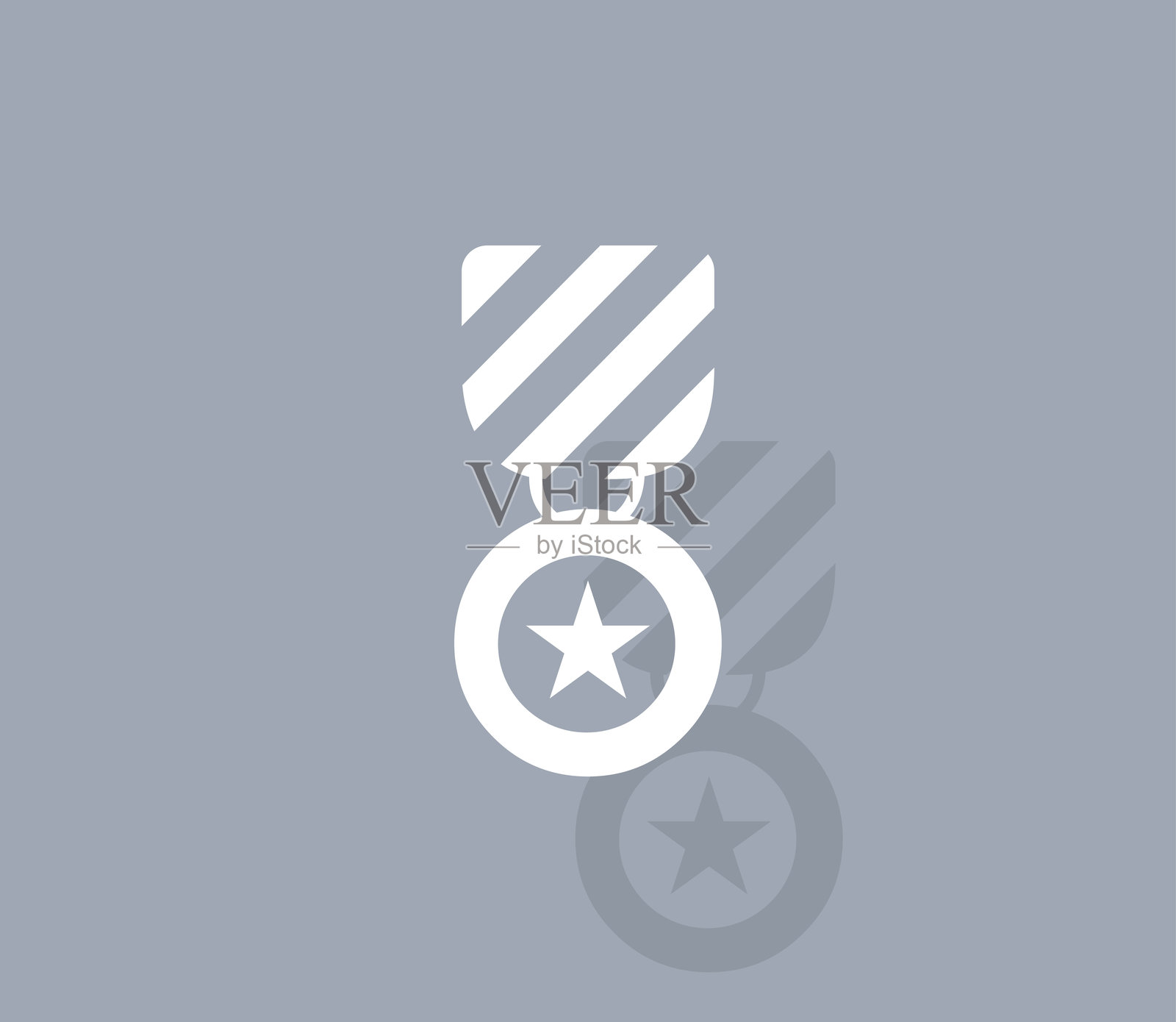 奖牌图标。矢量插图插画图片素材