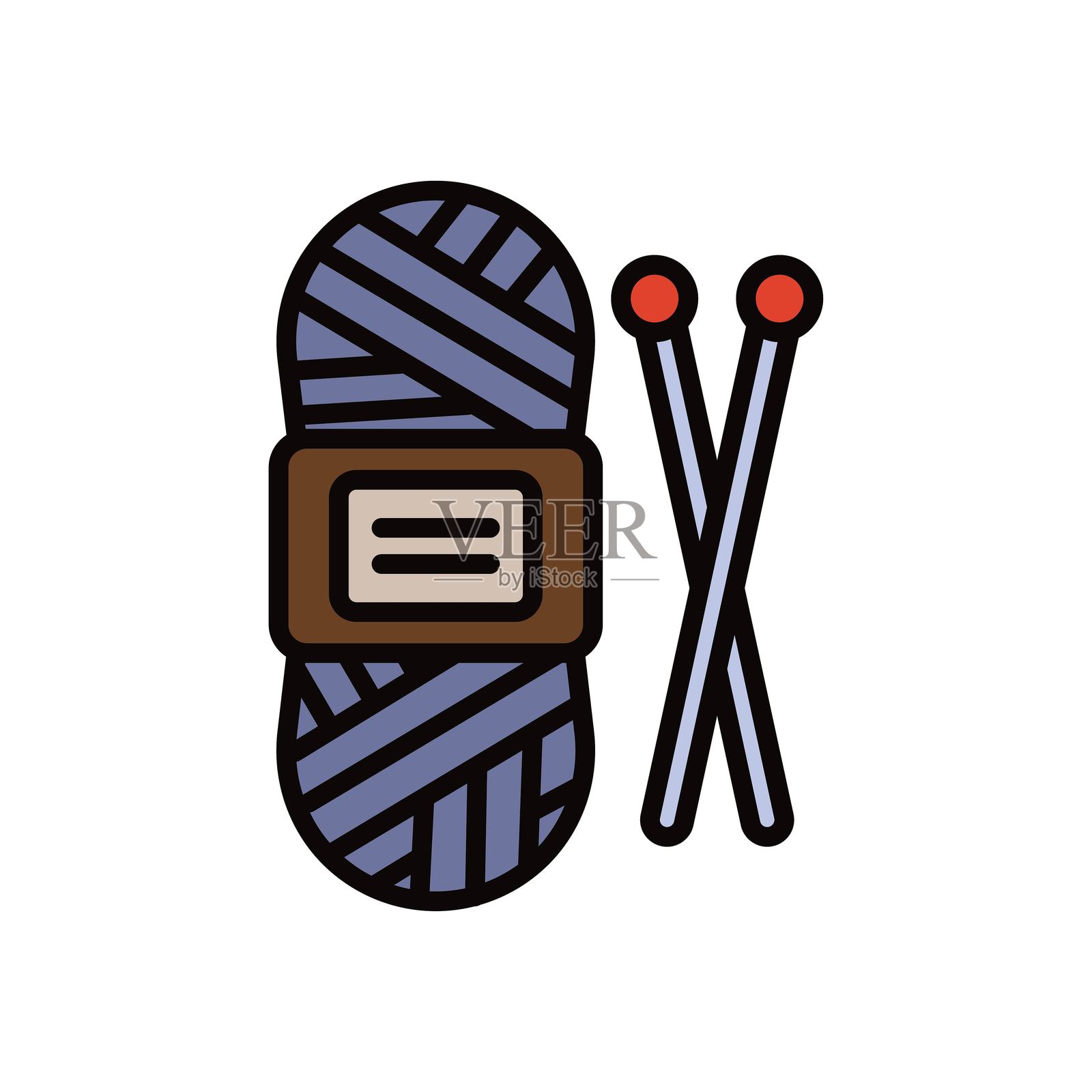 编织矢量图标插画图片素材