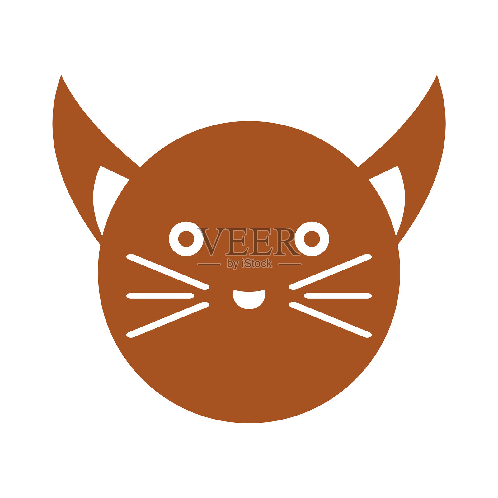 猫咪图标设计模板插画图片素材