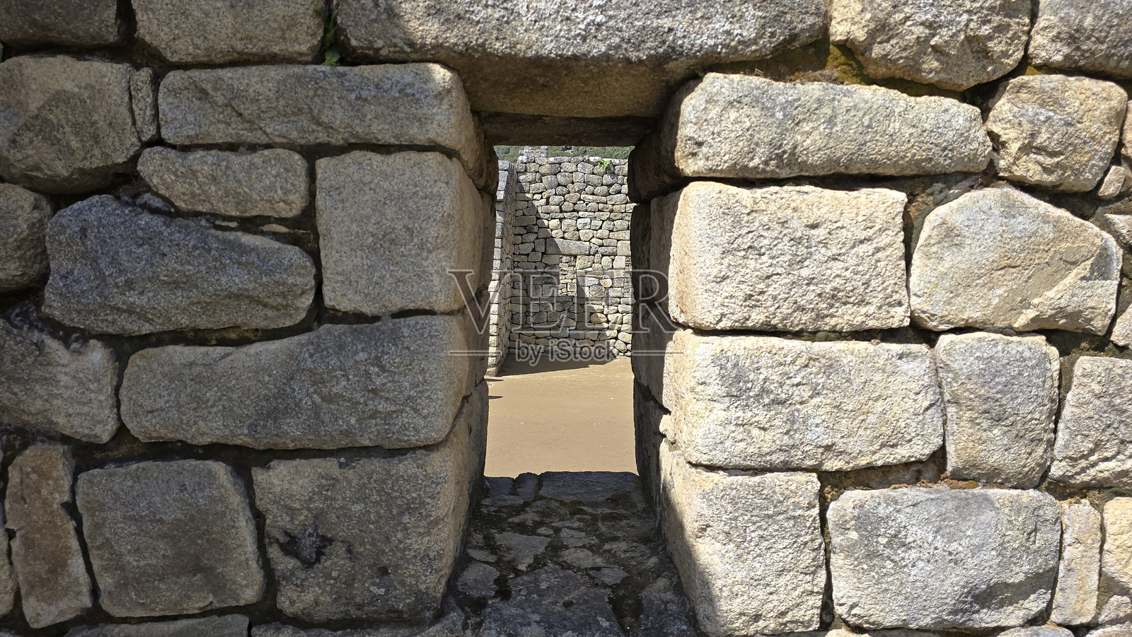 马丘比丘的古老窗户照片摄影图片