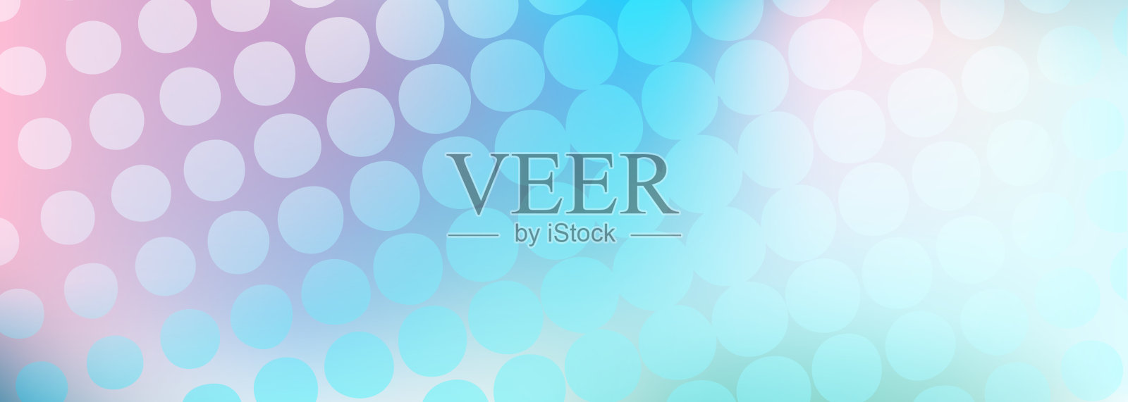 梦幻点缀，渐变纹理横幅背景，留白空间插画图片素材