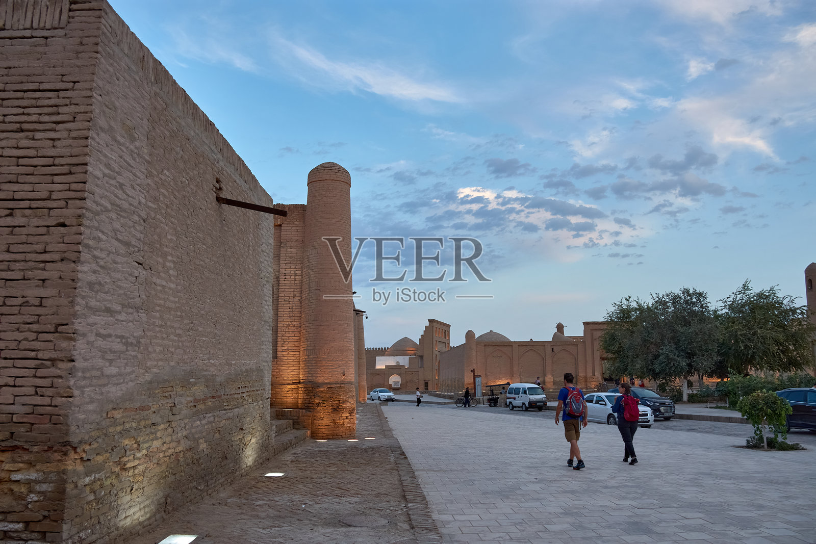 希瓦伊昌卡拉堡的古老街道和纪念碑照片摄影图片