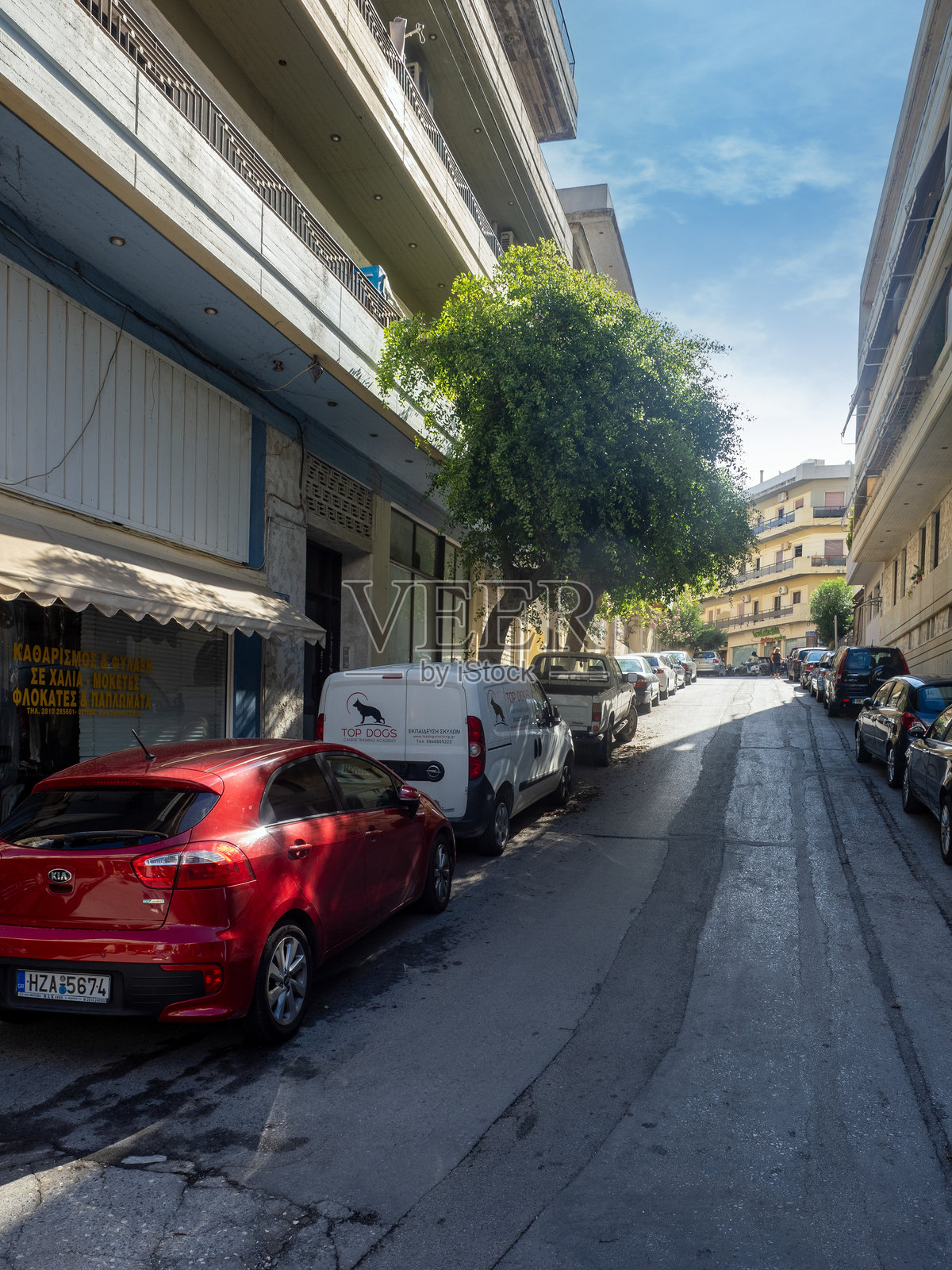 希腊赫拉克利翁的安东尼乌·卡斯特里纳基街照片摄影图片