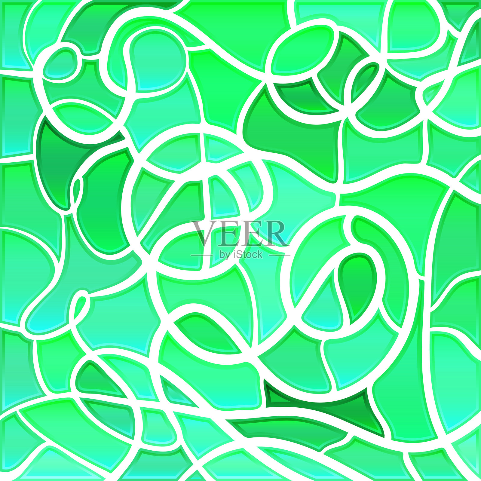 抽象的矢量彩色玻璃马赛克背景插画图片素材