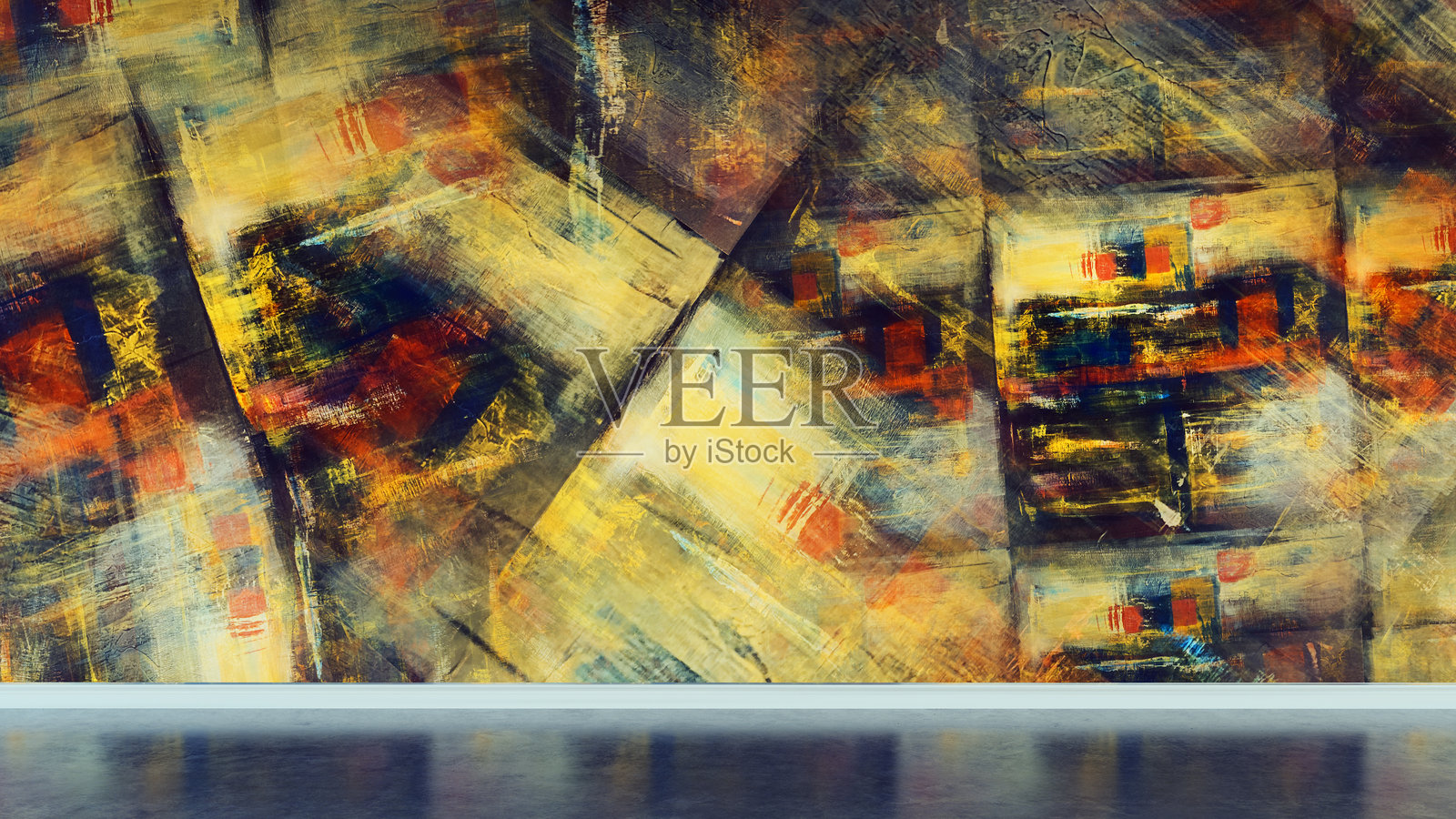 光滑光泽的条纹抽象现代科技背景。无缝循环的动态设计照片摄影图片