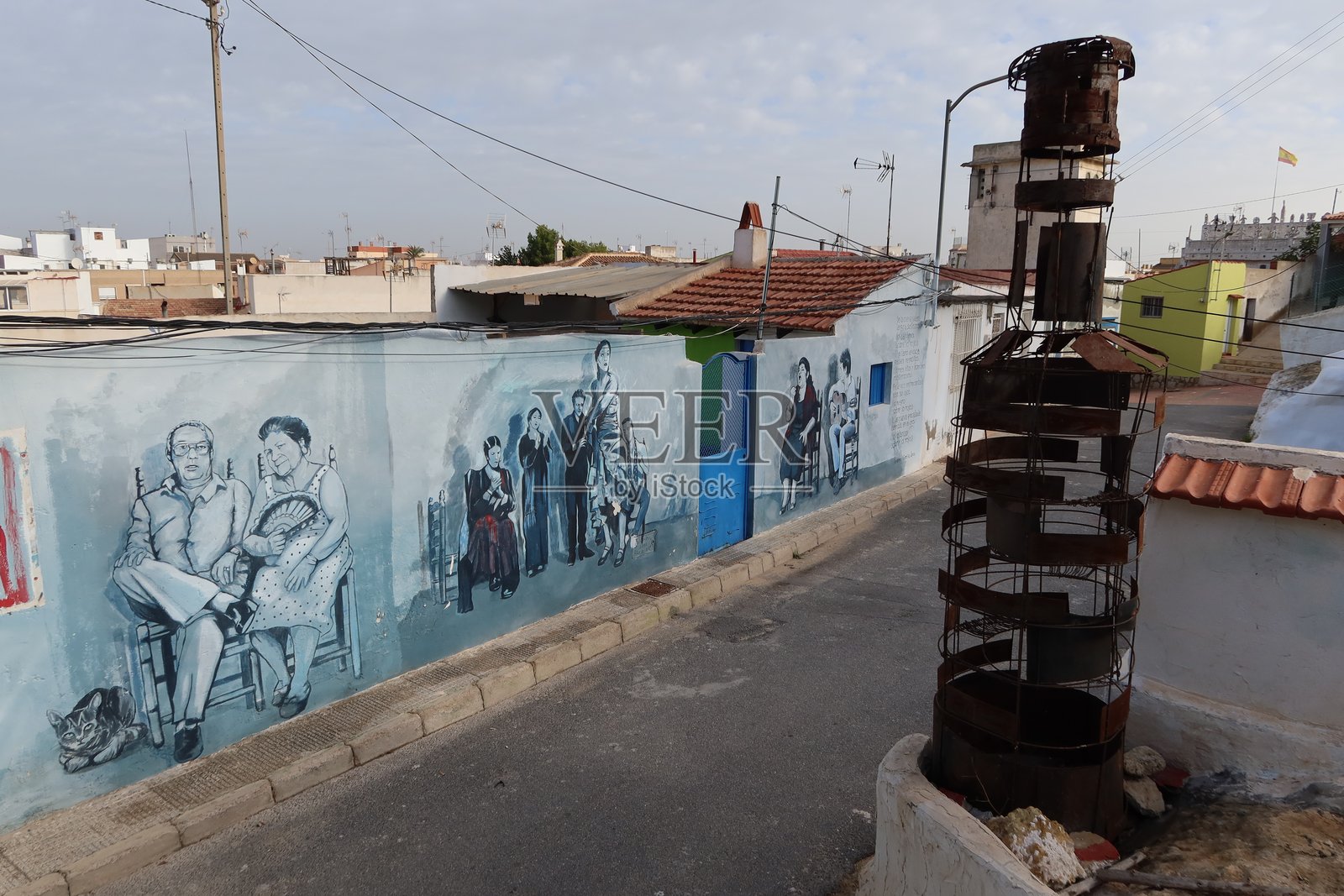 西班牙阿利坎特罗哈莱斯的牛仔洞穴照片摄影图片