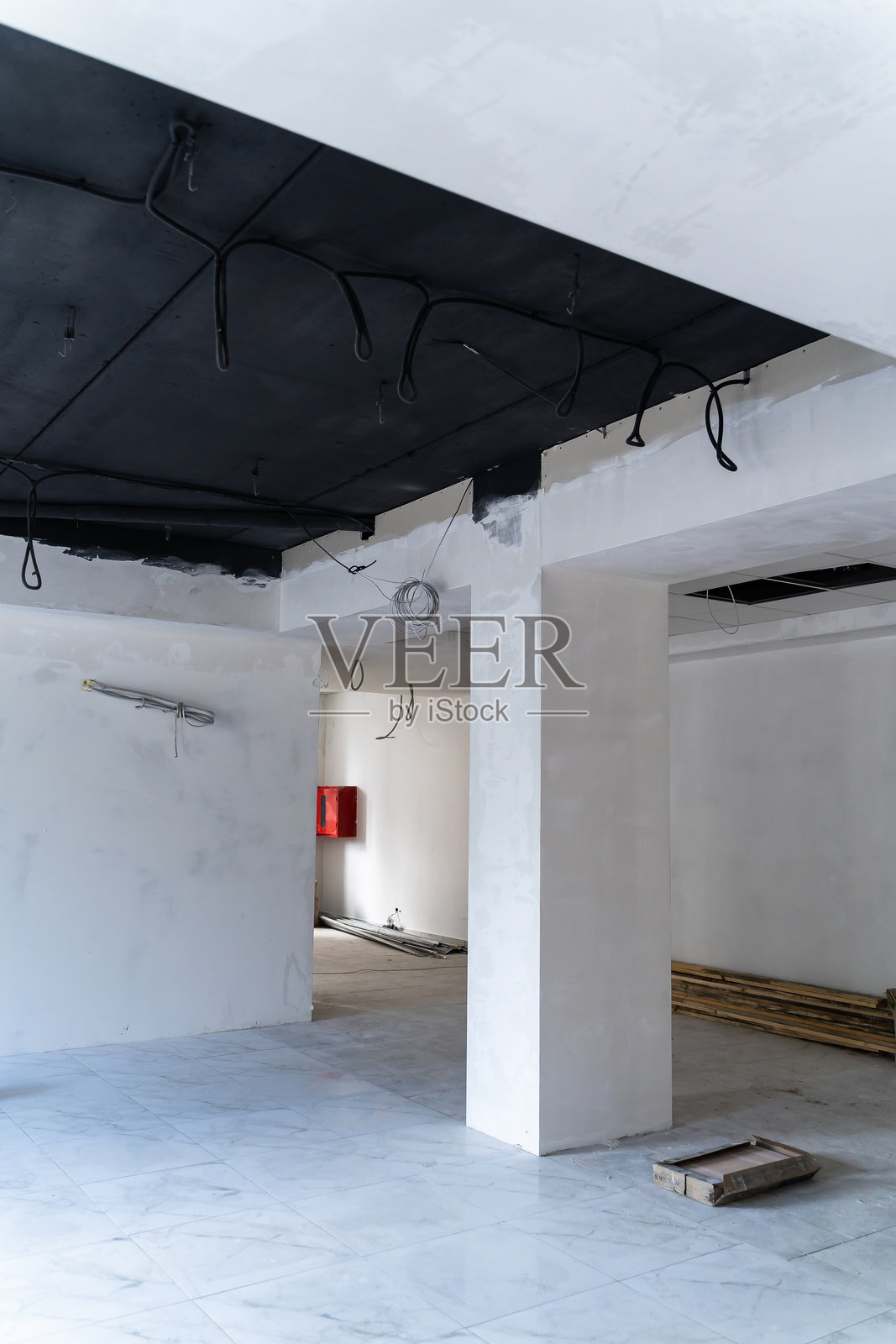 正在建设中的建筑内部照片摄影图片