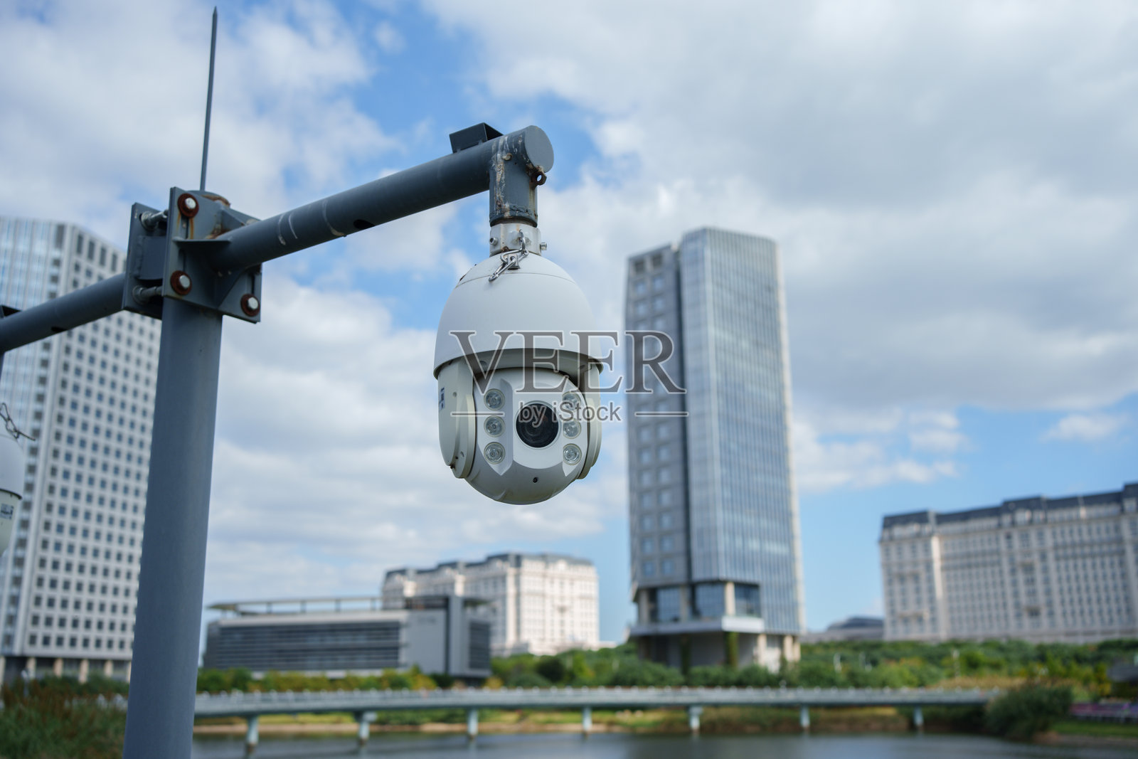 人脸识别监控摄像头照片摄影图片