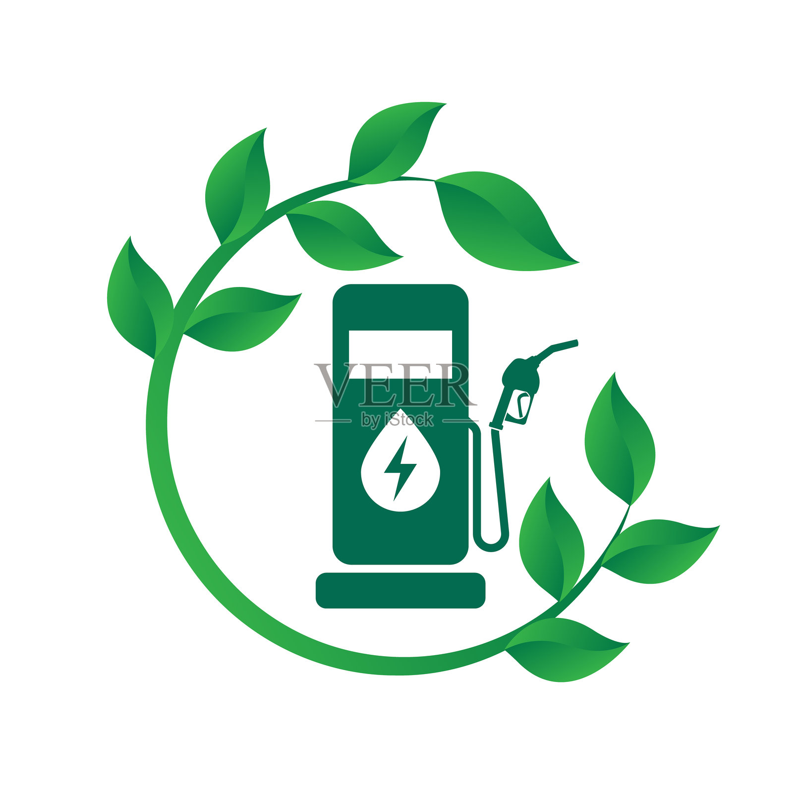 生态能源插画图片素材