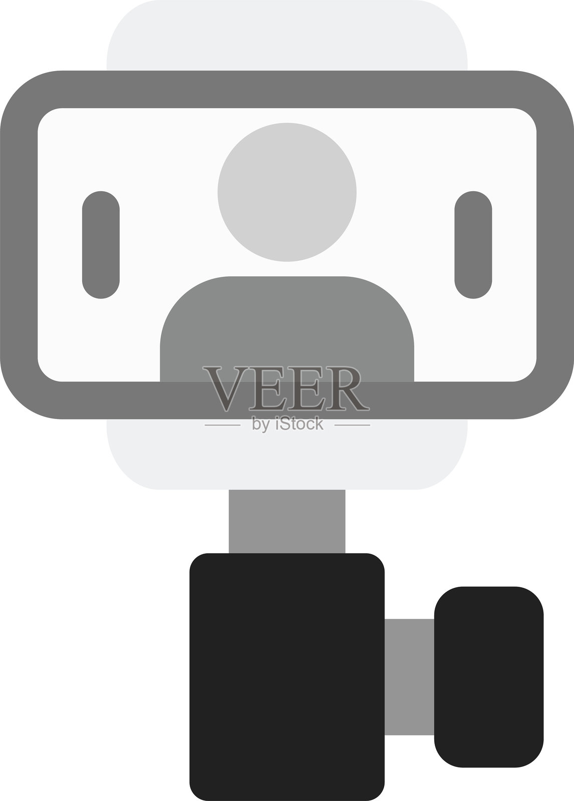 自拍杆图标插画图片素材