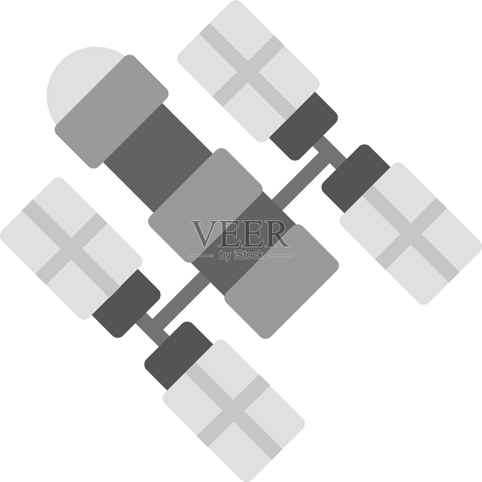 空间站图标插画图片素材