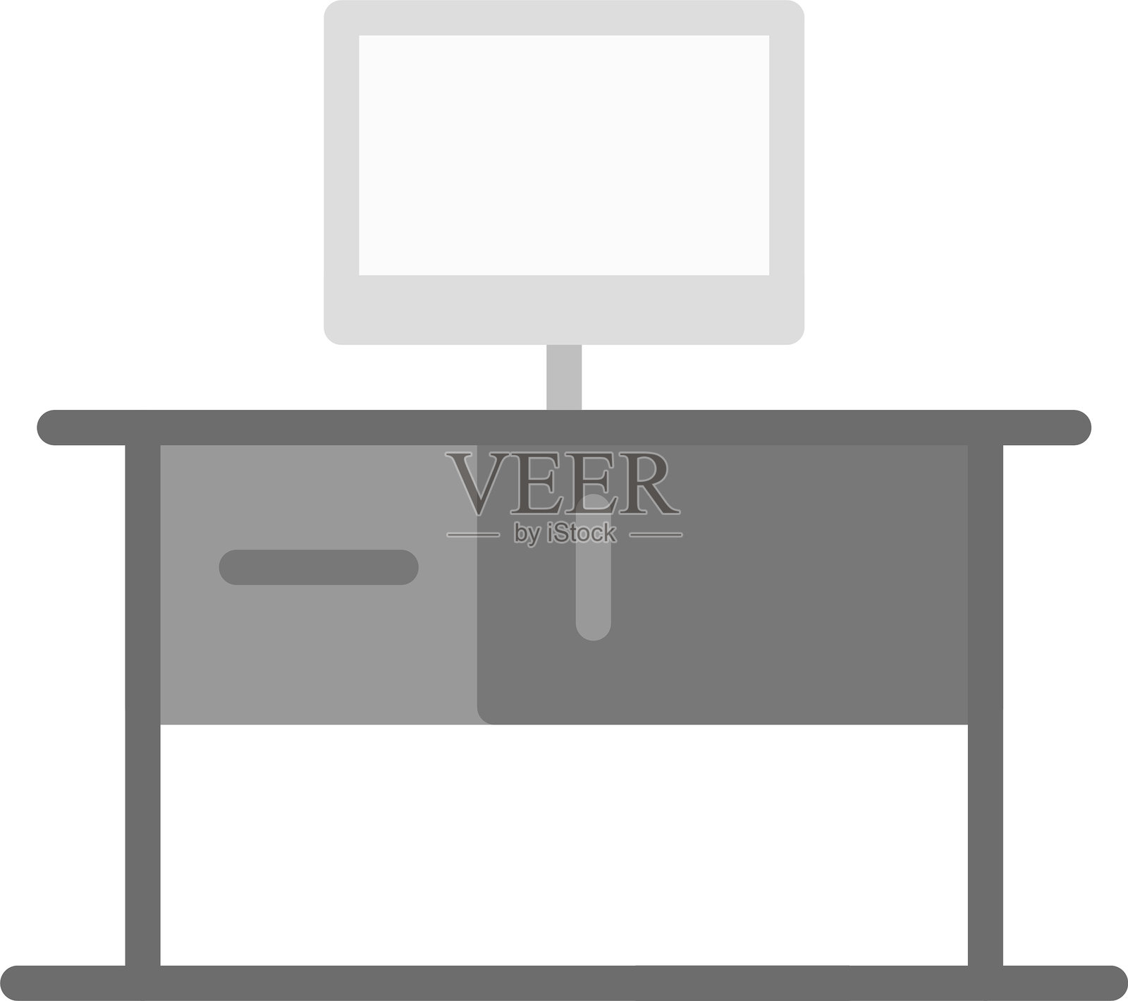 办公桌图标插画图片素材